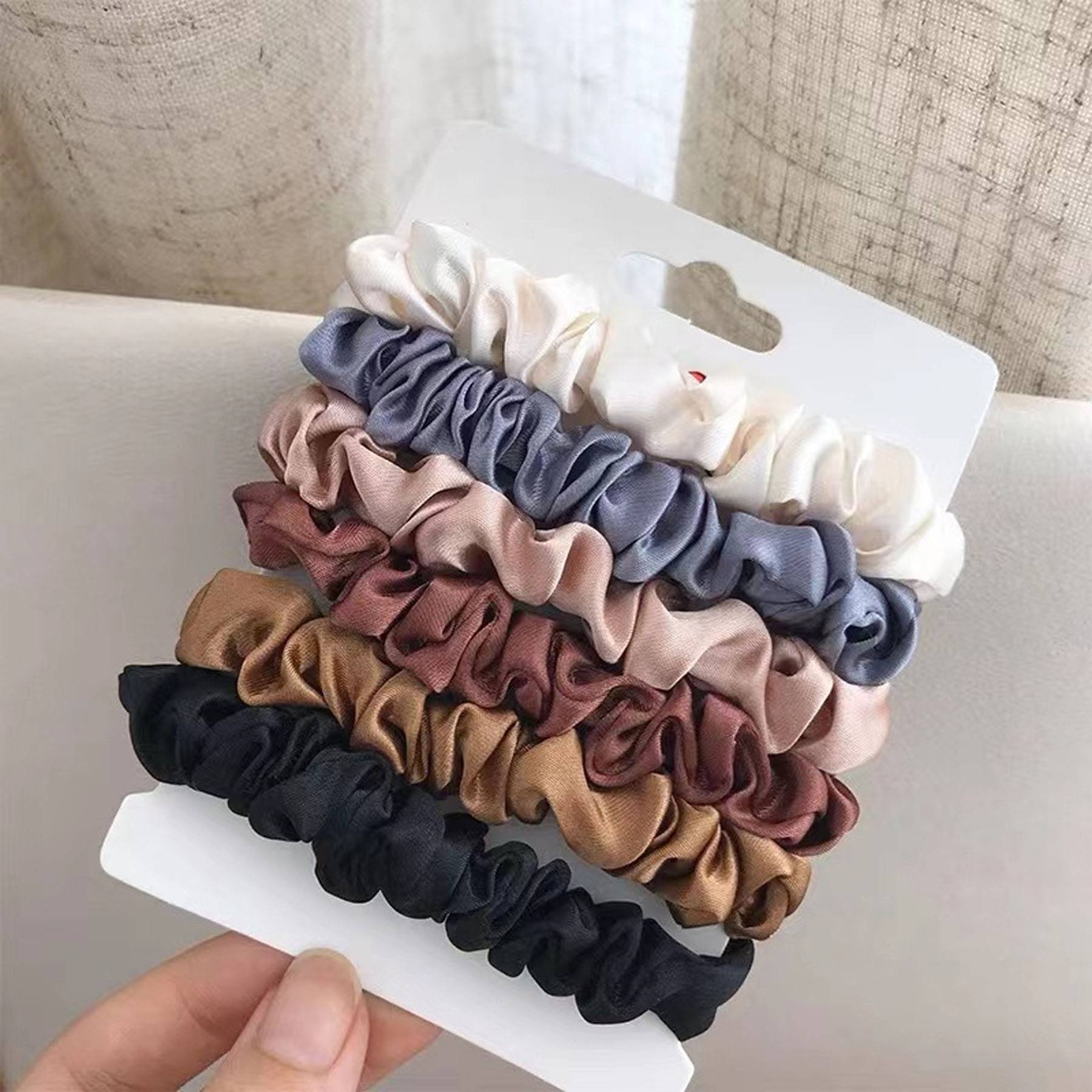 Satin Hair Ties 5 Pack 4