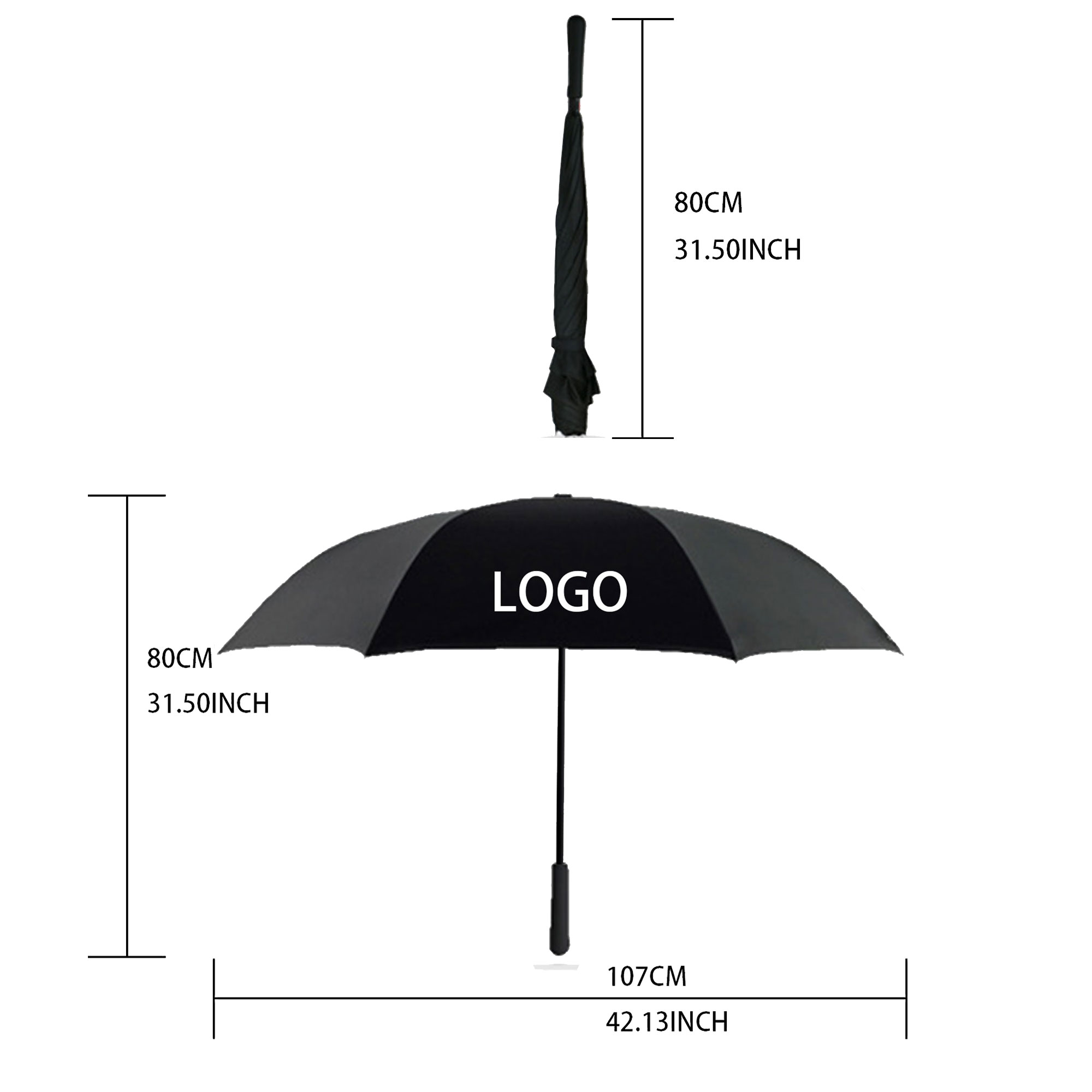 C-type Vehicle Dual-person Reverse Umbrella Gift Ad 2