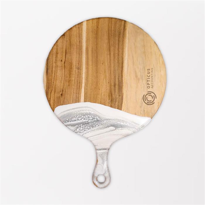 Round Paddle Acacia Cheese Board 4