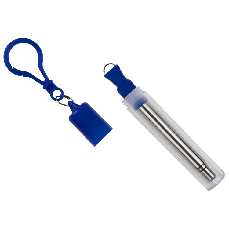 "Eco-Collapsible Straw" 8" Reusable Stainless Steel Straw 46
