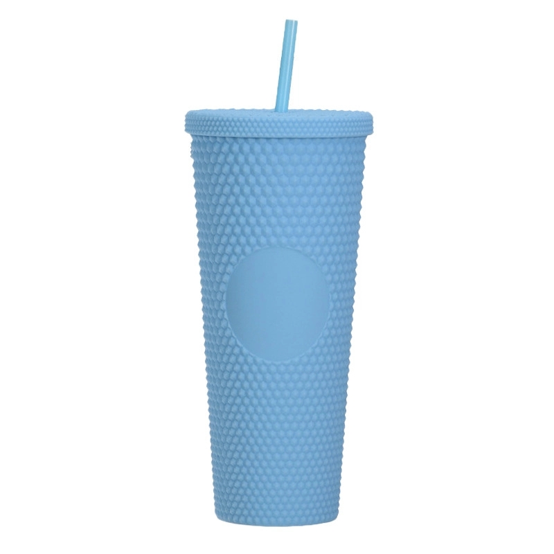 Custom 24 oz Matte Plastic Studded Tumbler Cup 9