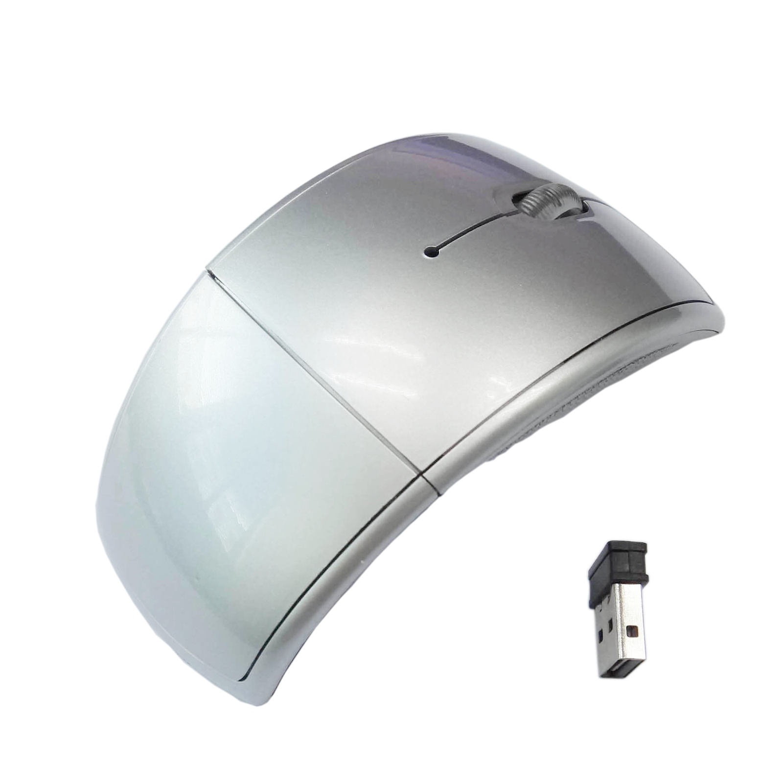 Allen Glossy Wireless Folding Mouse