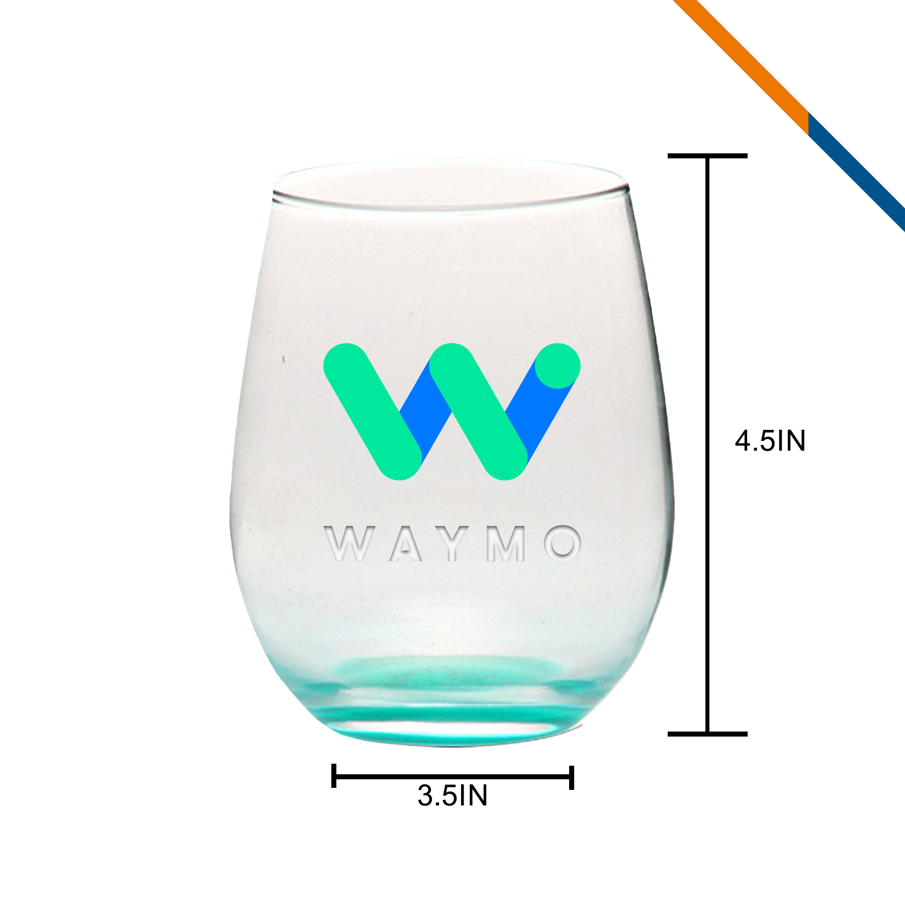 Mangia Stemless Wine Glasses - 17 OZ. 6