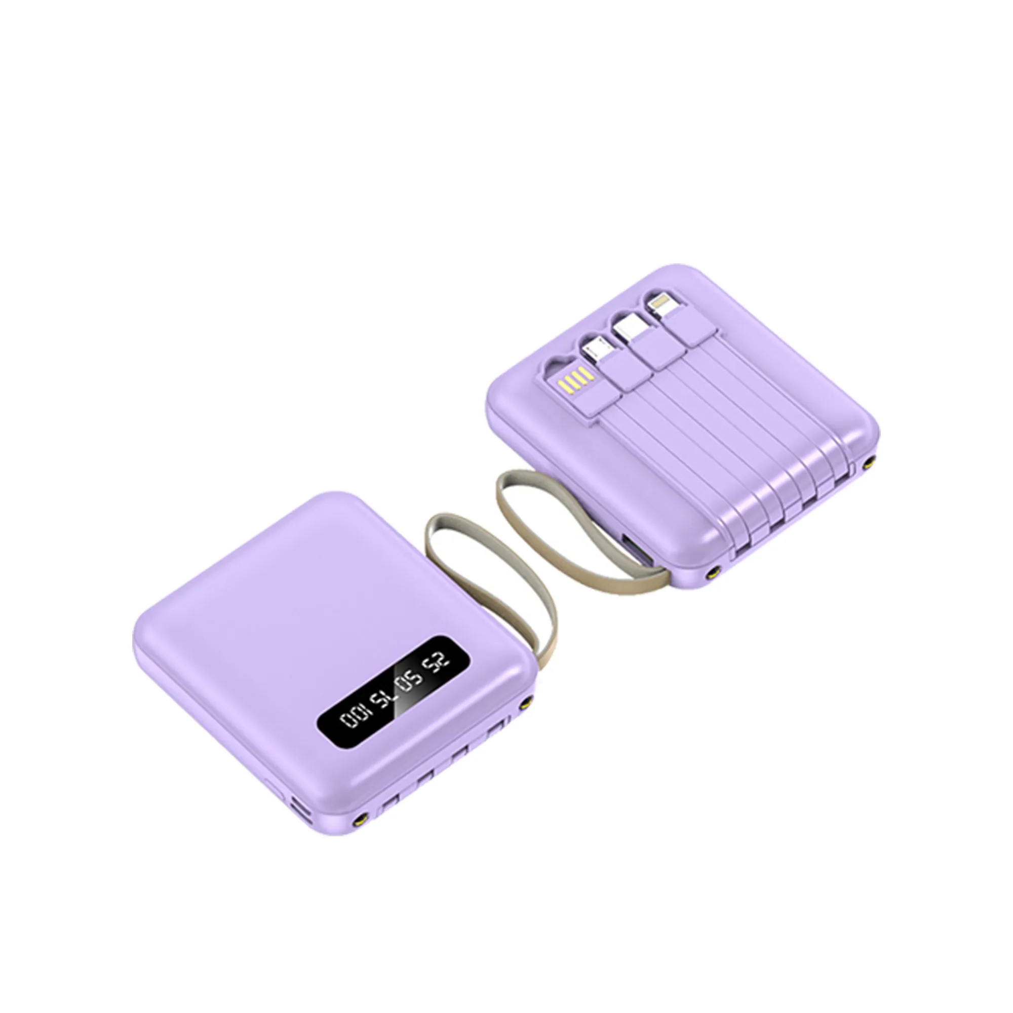 10000mAh Portable Charger with Built-in Cables 7
