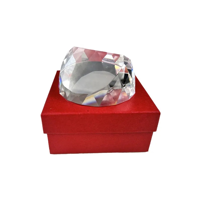 Custom Clear Crystal Paperweight 3