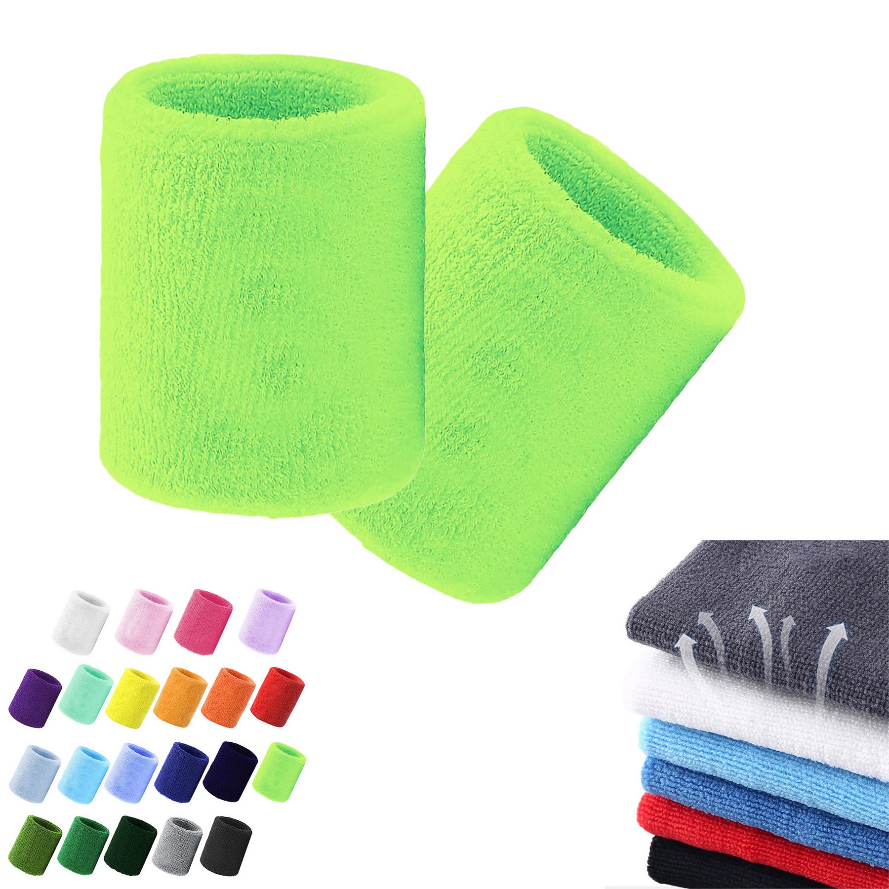 Embroidery Polyester Cotton Wristbands 19