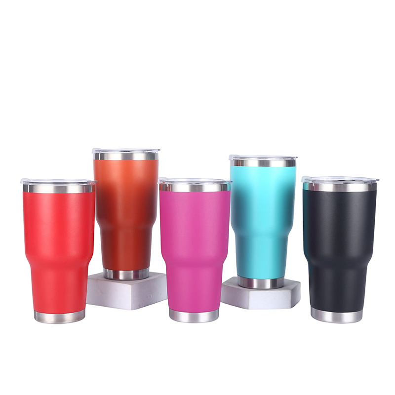 30oz Insulated Tumbler w/Lid Durable Insulated Coffee Mug 12