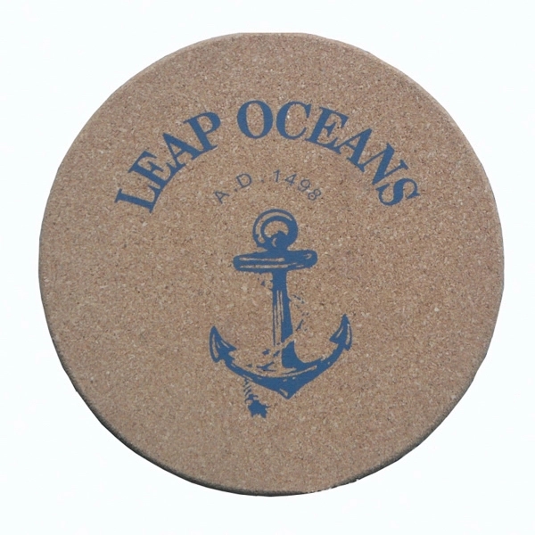 Round Cork Wooden Cup Mat 2