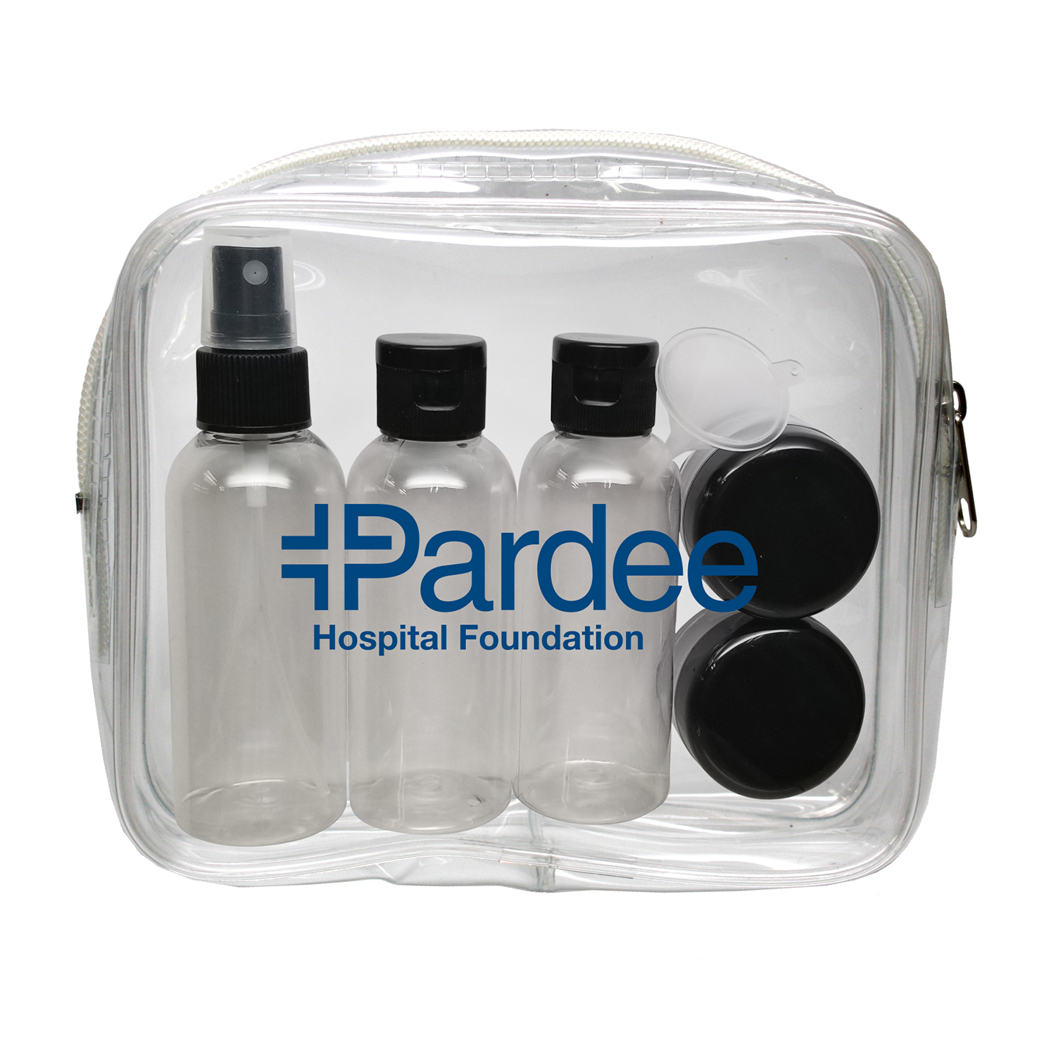 Clear Carry on Bag Kit with Empty Amenity Bottle Set, Travel Kit 1