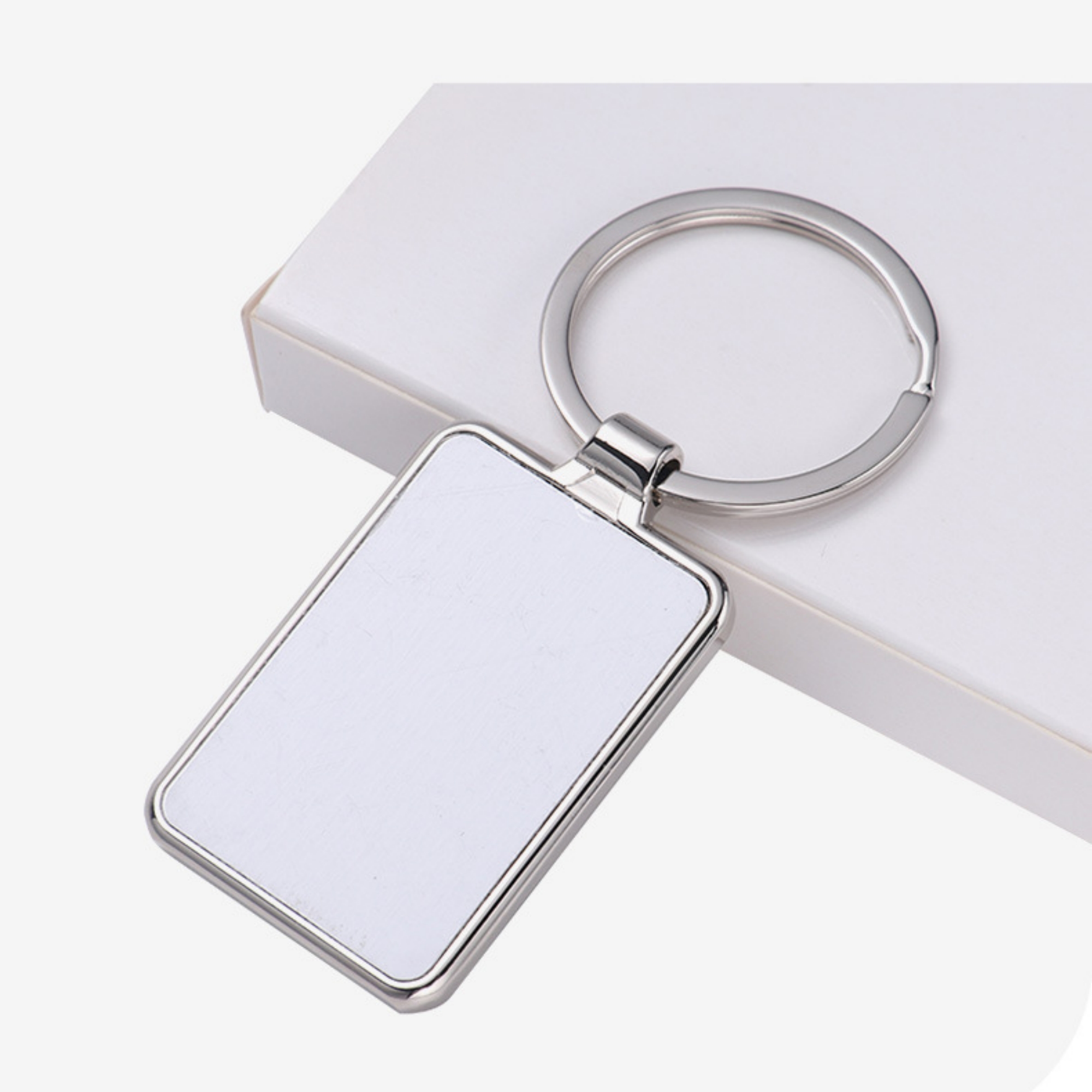 Metal Heat Transfer Keychain Square 4