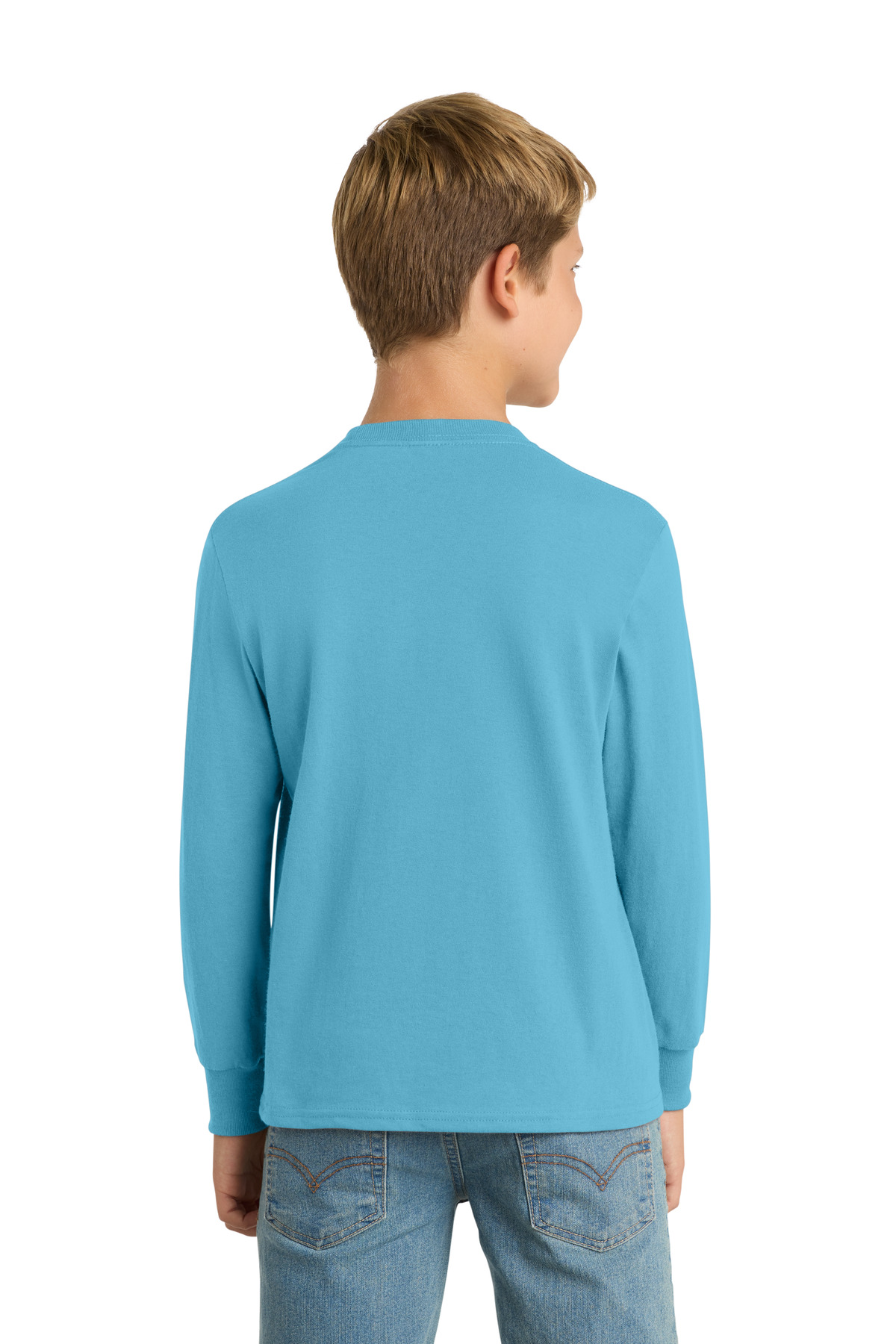 Port & Co Youth Long Sleeve Core Cotton Tee. PC54YLS 5