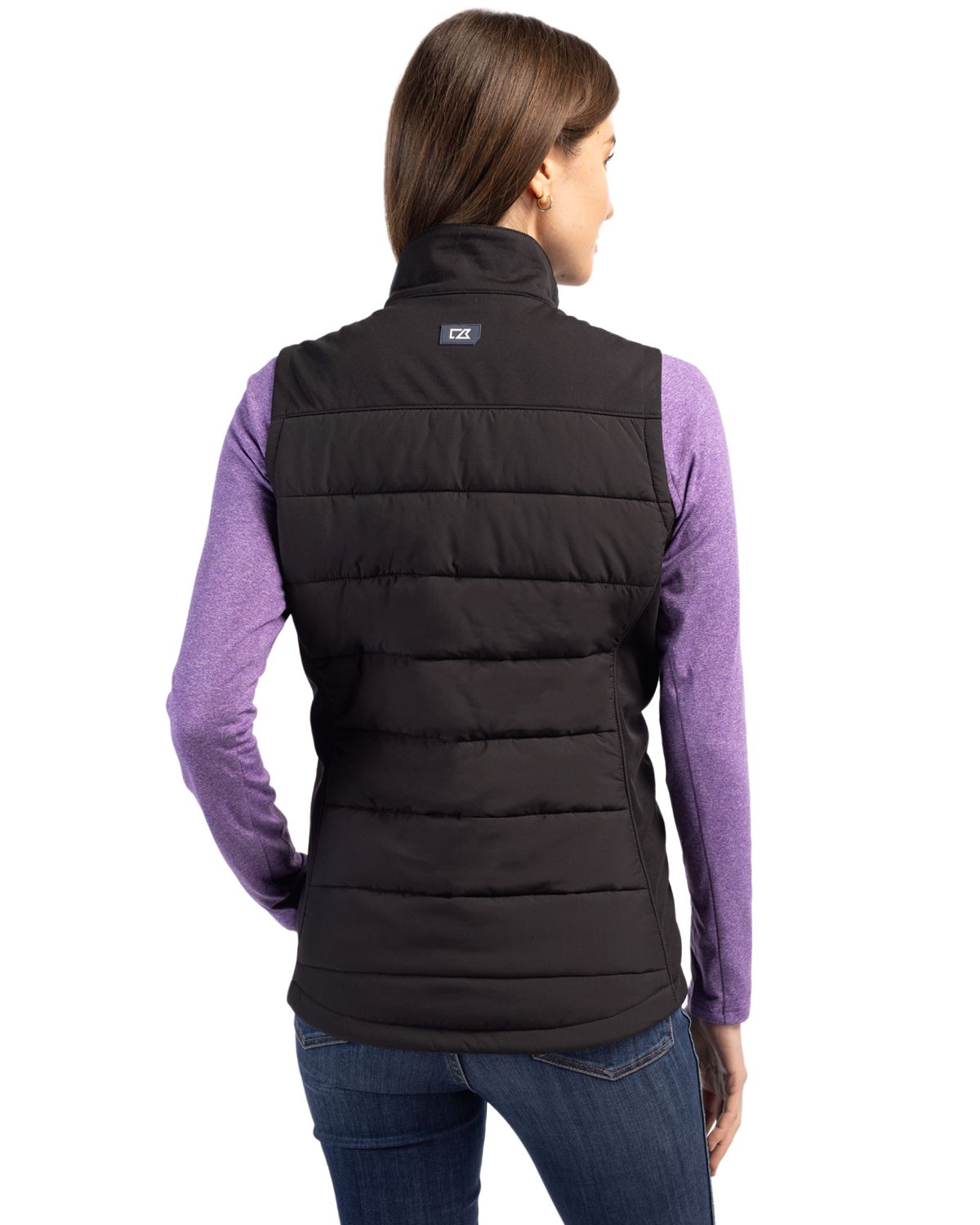 Evoke Hybrid Softshell Recycled Womens Full Zip Vest