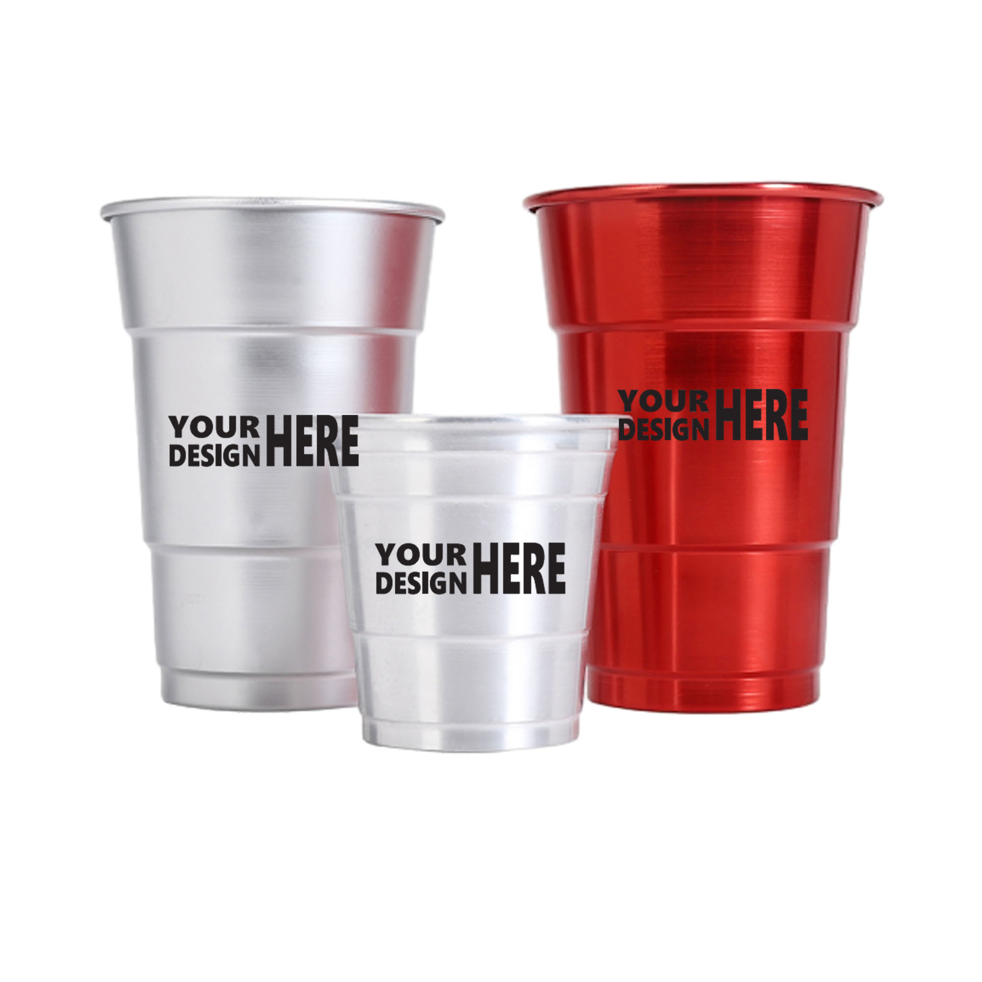 Customizable 16 oz Recyclable Ball Aluminum Party Cup 2