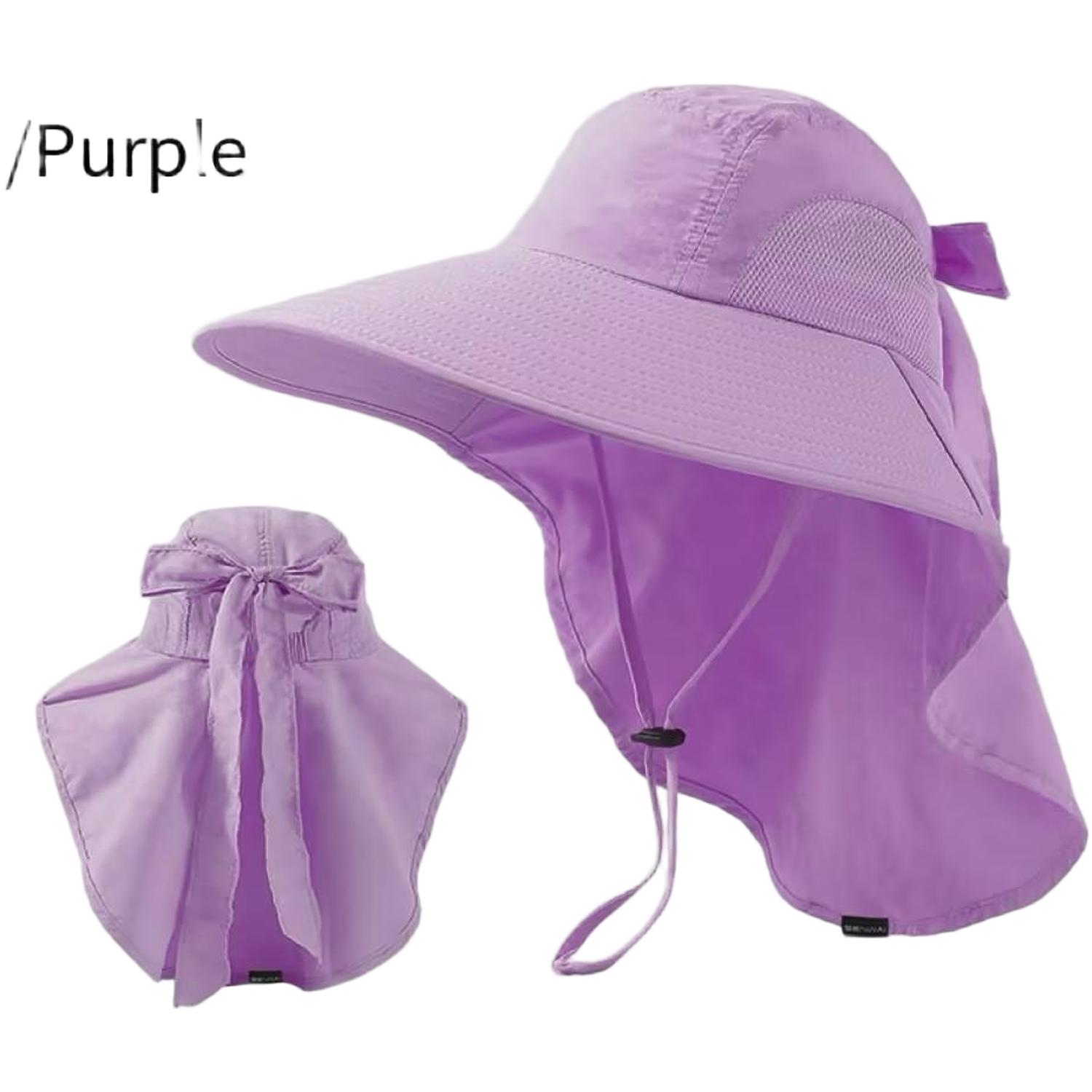 Adult UV Protection Wide Brim Polyester Sun Hat 5
