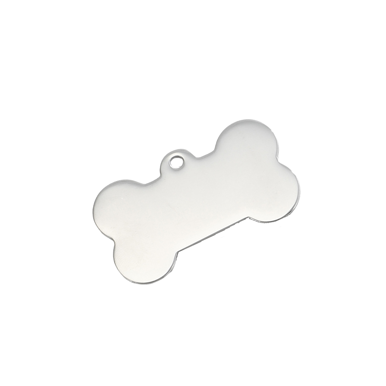 Bone Shaped Brass Pet Tag 2