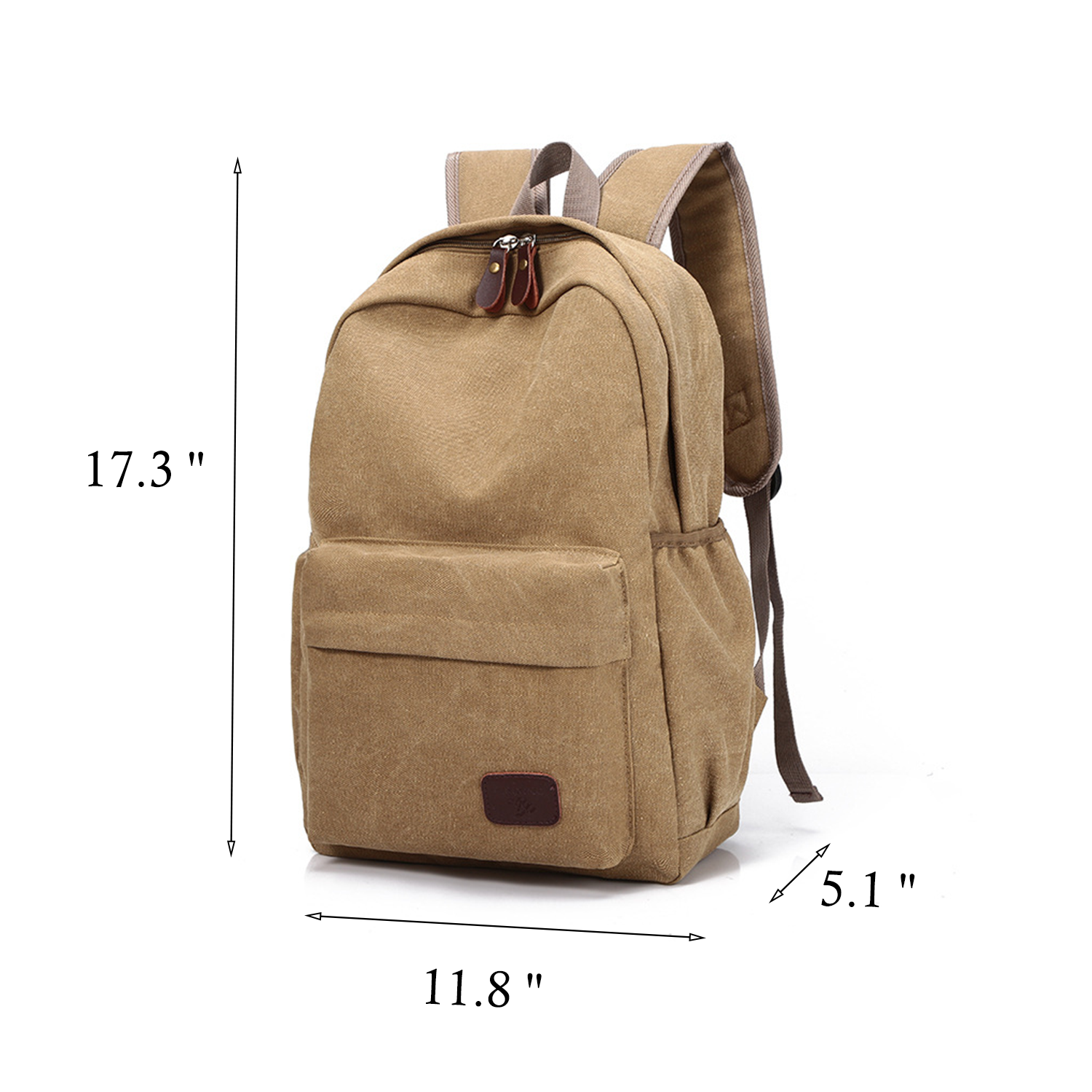 Oxford Canvas Travel Hiking Vintage Retro Style Backpack 5