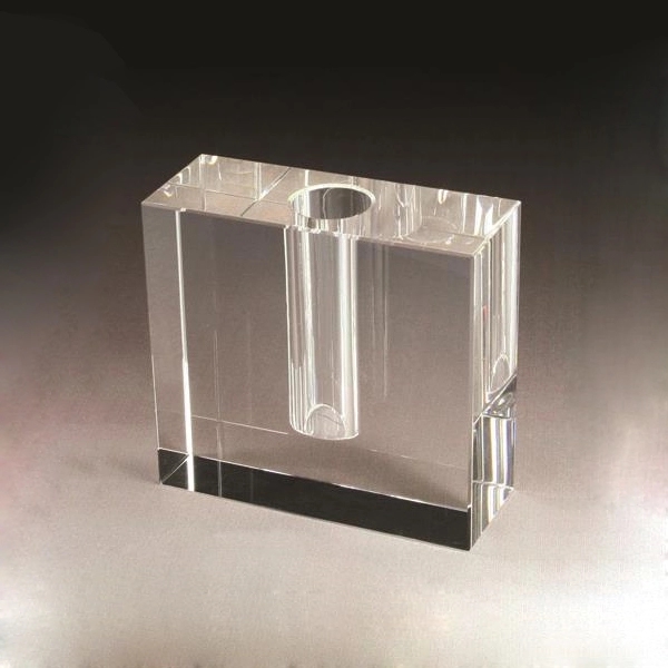 Square Crystal Bud Vase 1