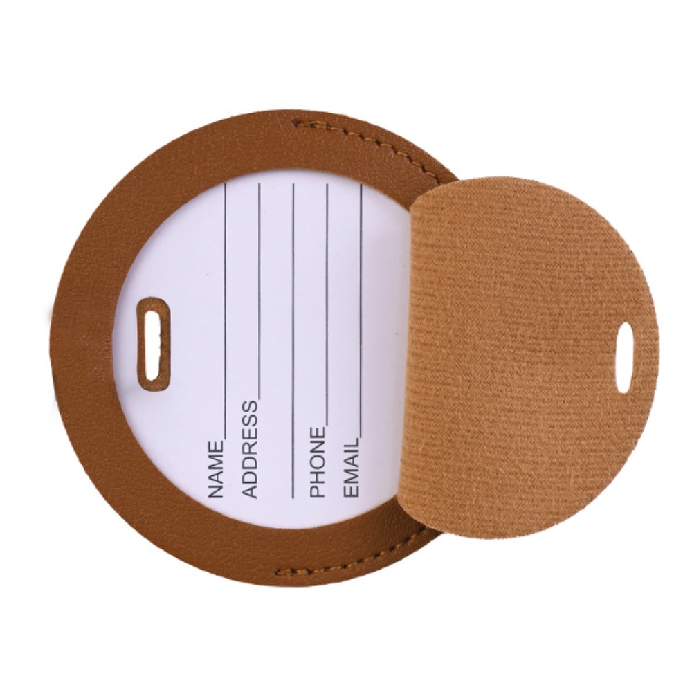 Round Flap Luggage Tags With Logo 9