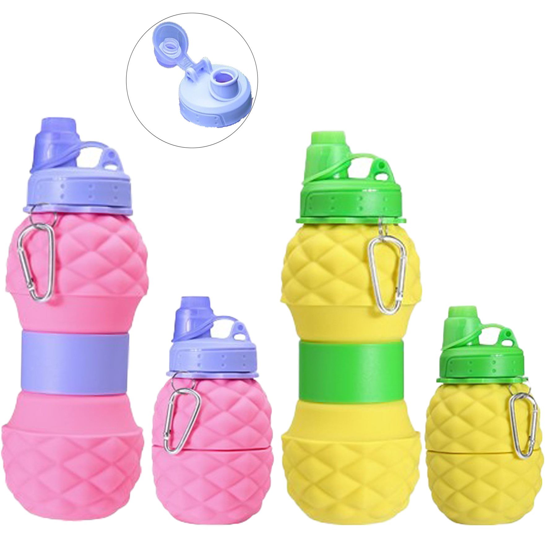 Pineapple Silicone Folding Water Cup 2