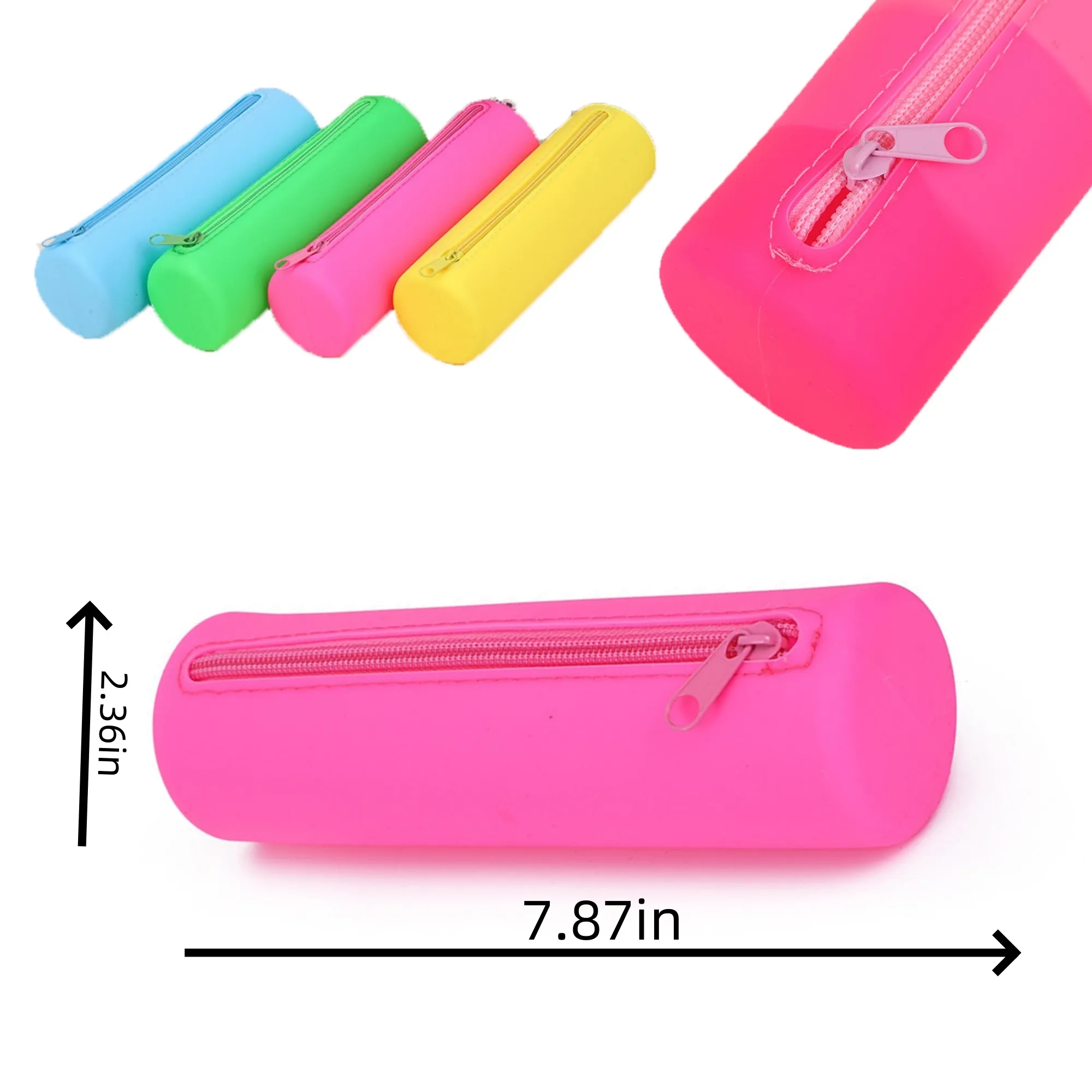 Customized silicone storage pencil case makeup bag 3