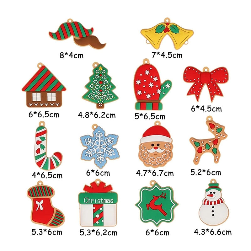 14Pcs Gingerbread Man Ornaments For Christmas Tree 2
