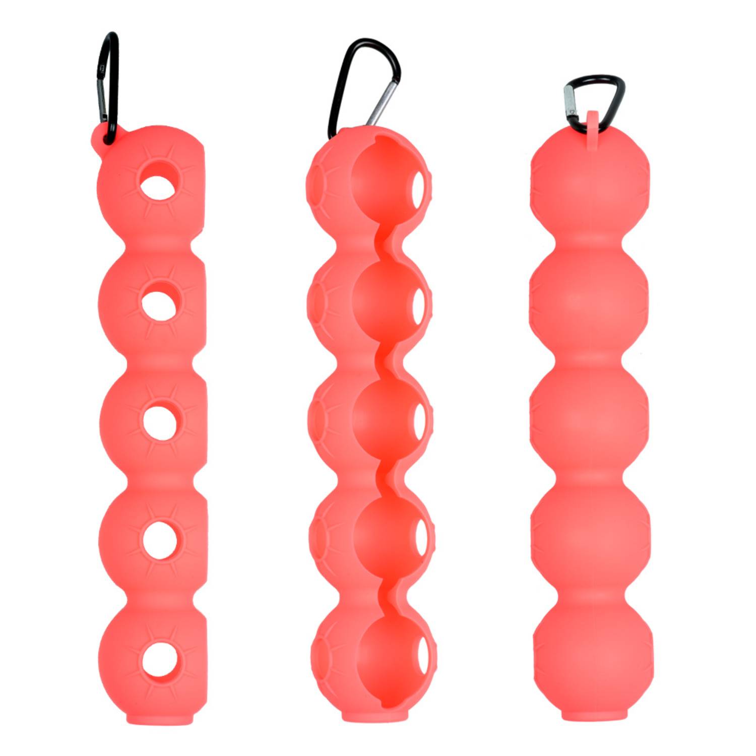 Duo Silicone Golf Ball Holder with Carabiner 3