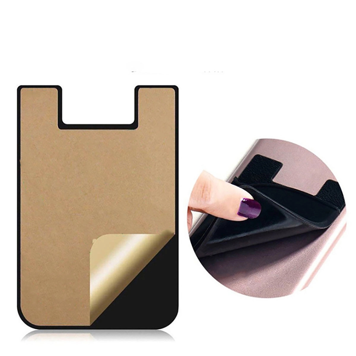Adhesive Cell Phone Wallet 3
