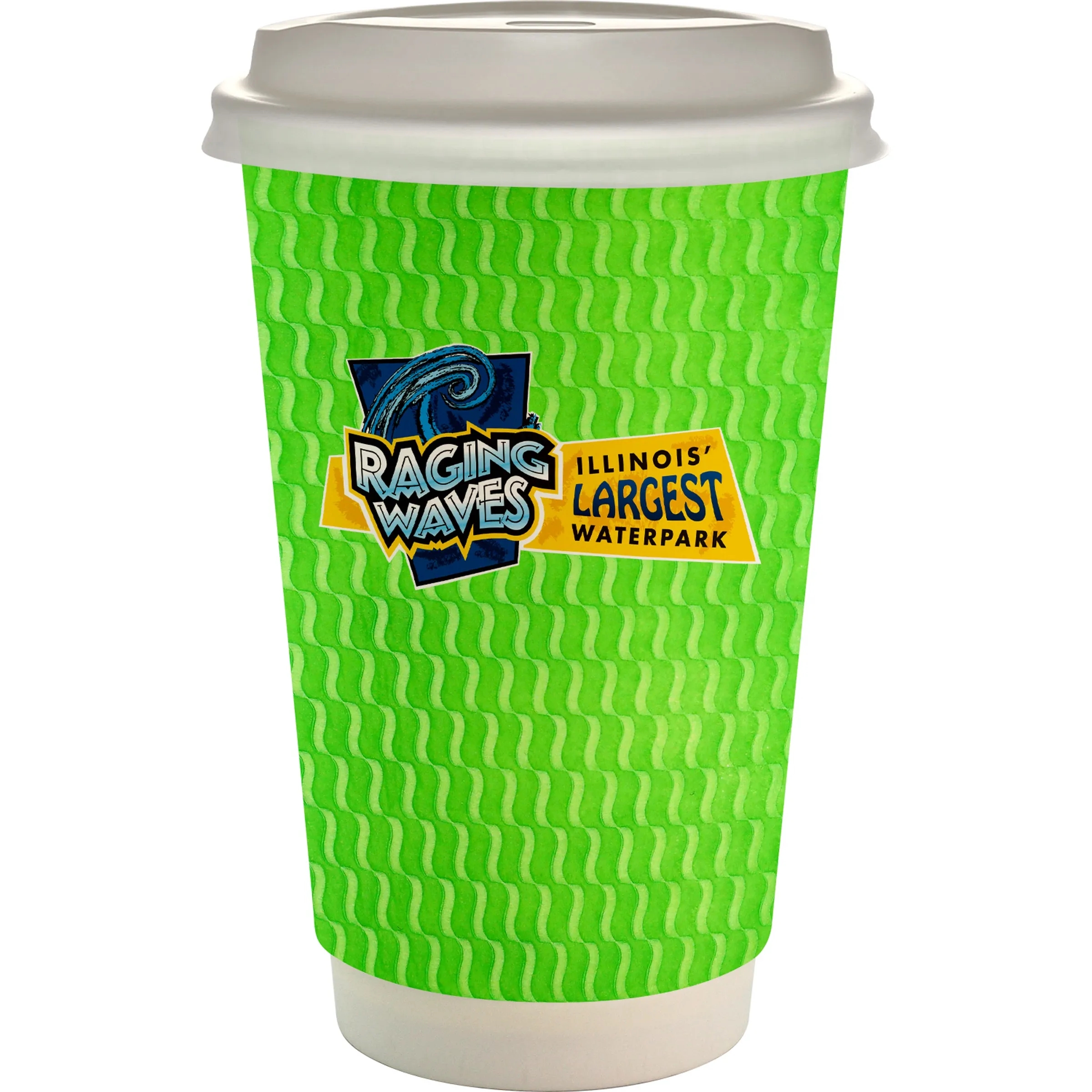 16 oz. Full Color Wave Paper Cup With Lid 4