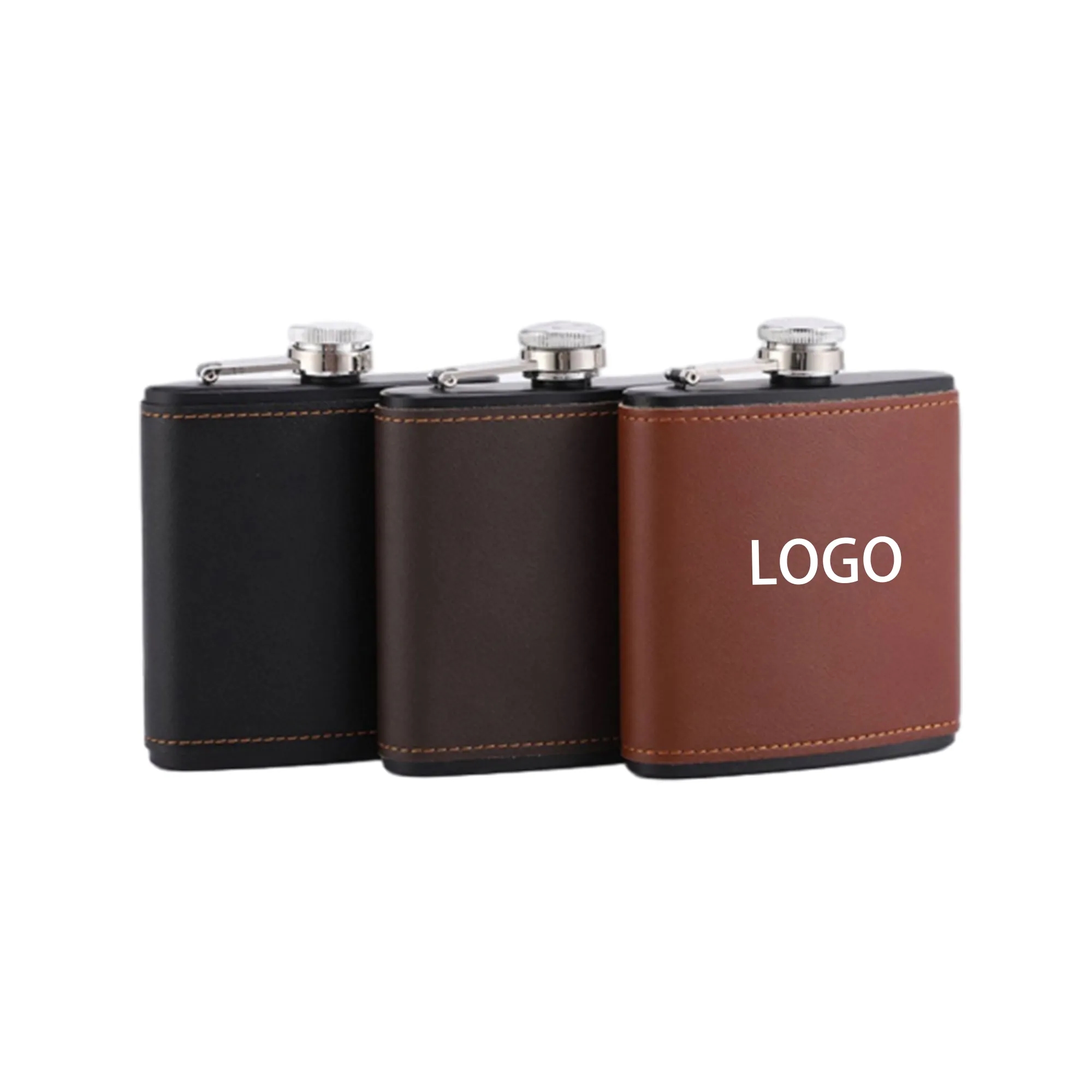 8 Oz Portable Hip Flask With Anti-Lost Cap