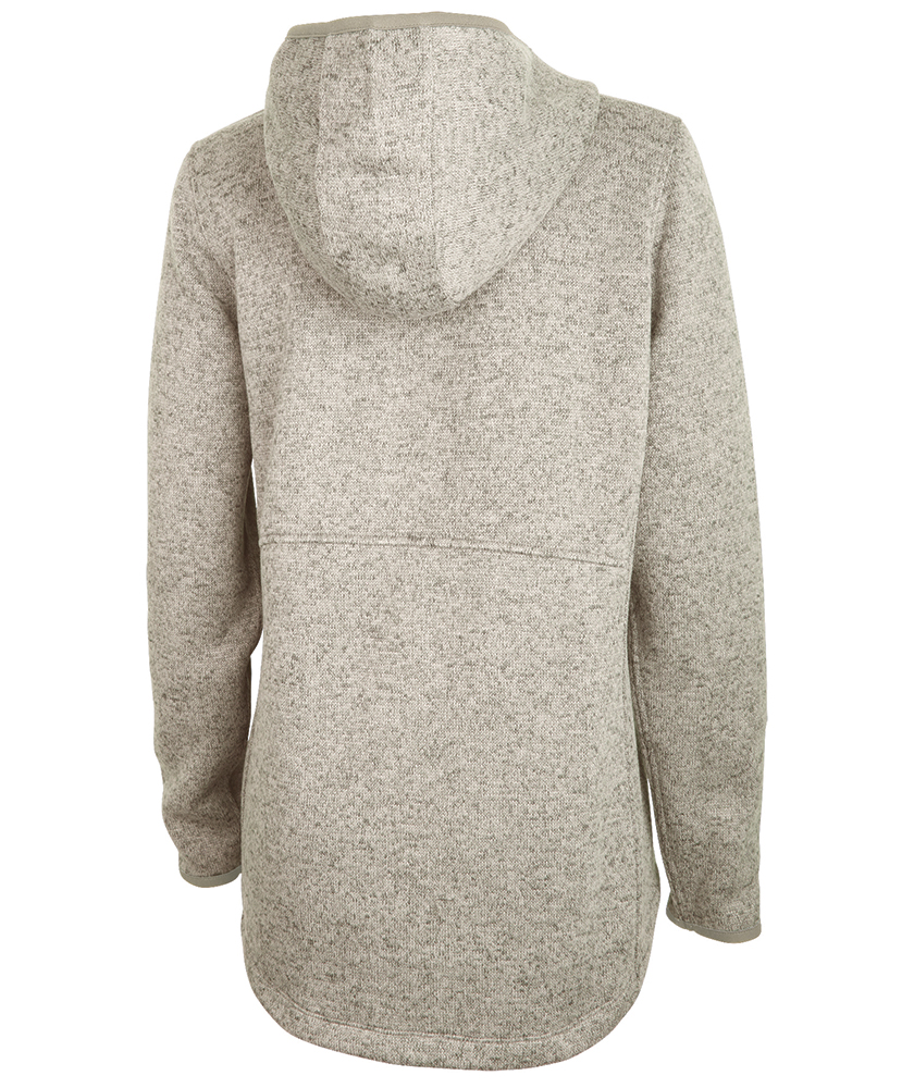 Women's Heathered Fleece Quarter Zip Hoodie 6