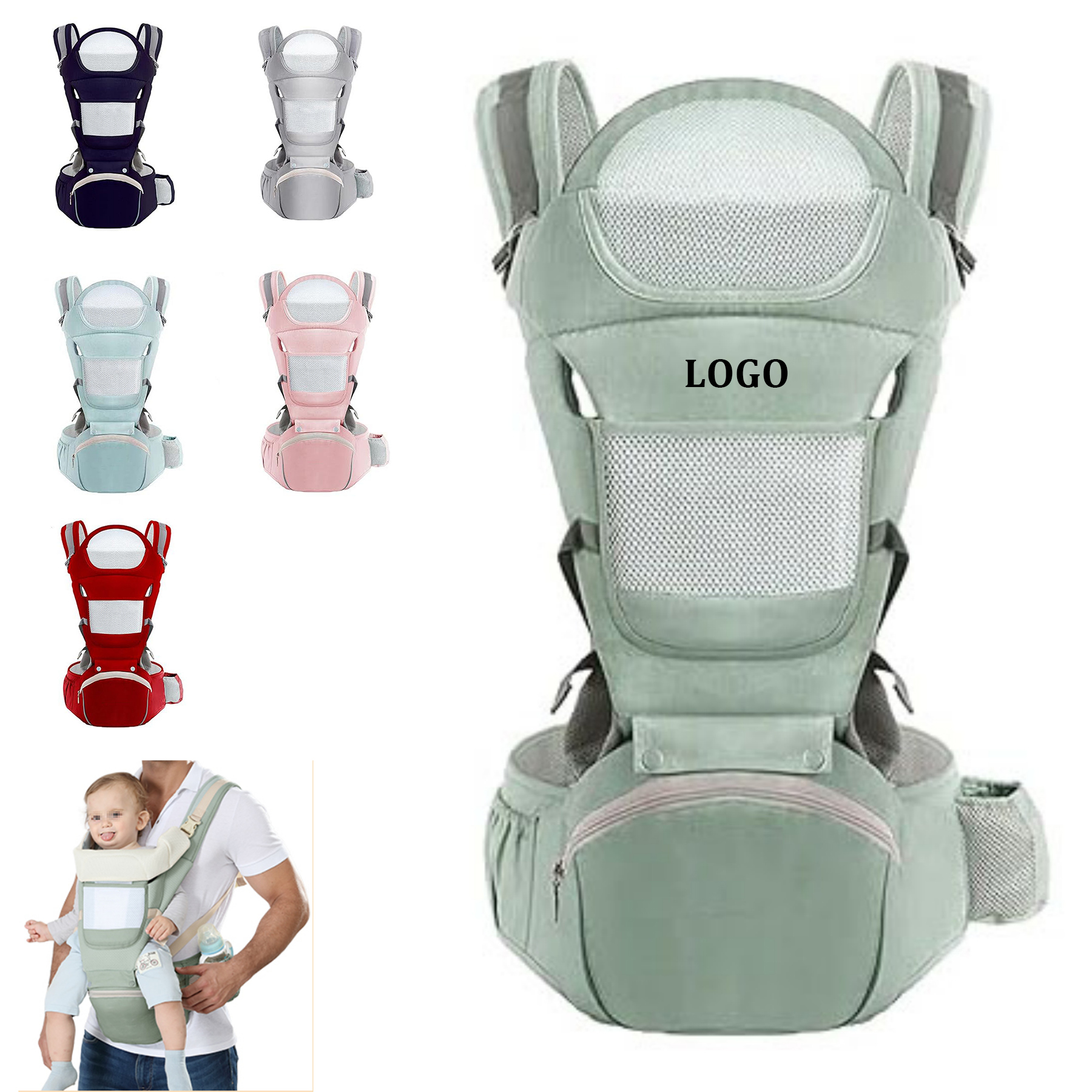 Baby Carrier Hip Seat 4