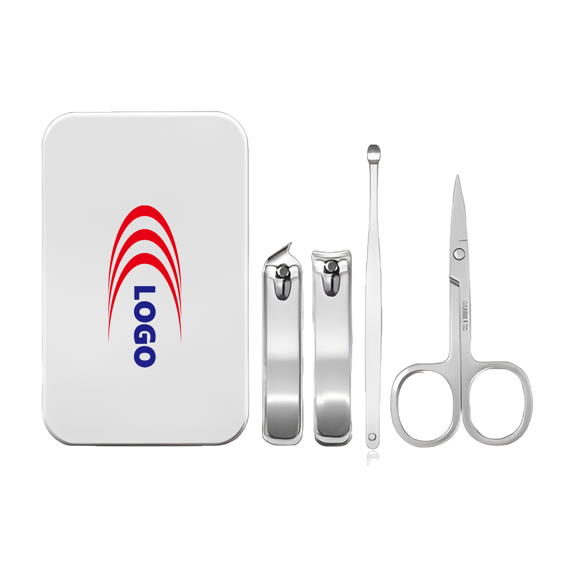 MOQ 50 Hygienic Stainless Steel Nail Clippers Set 2