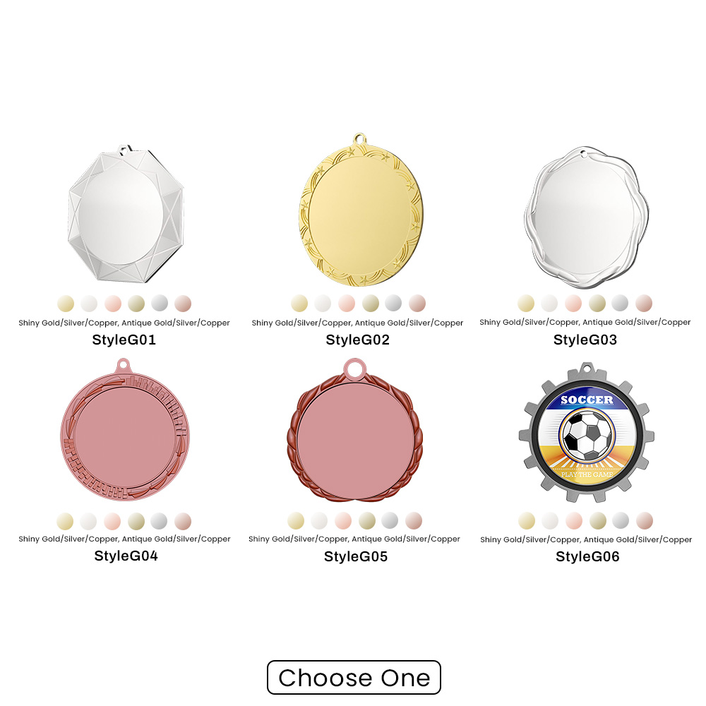 3.5" UV Printed Award Medals 7