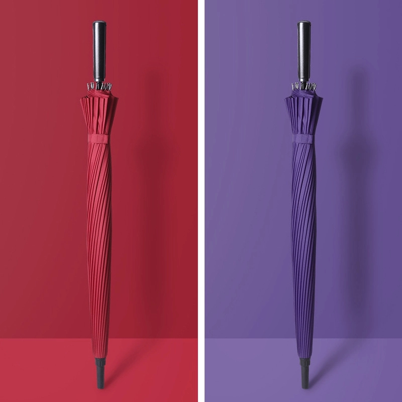 Custom 24-bone Straight Handle Umbrella 18