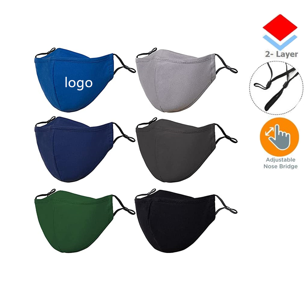 Washable Reusable Fabric Cloth Face Mask 1