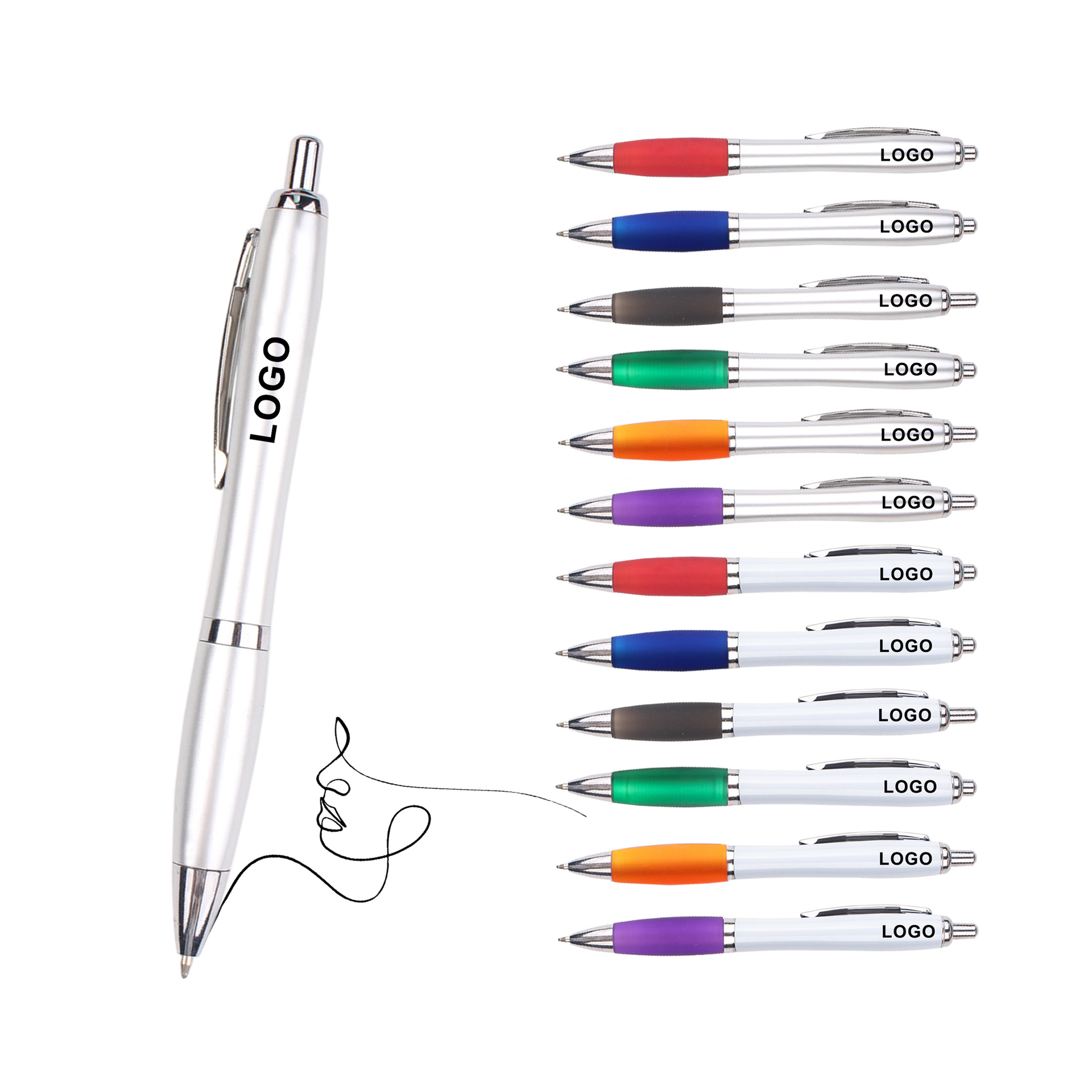 Promotional Multi-Color Ballpoint Pen MOQ 50PCS 1