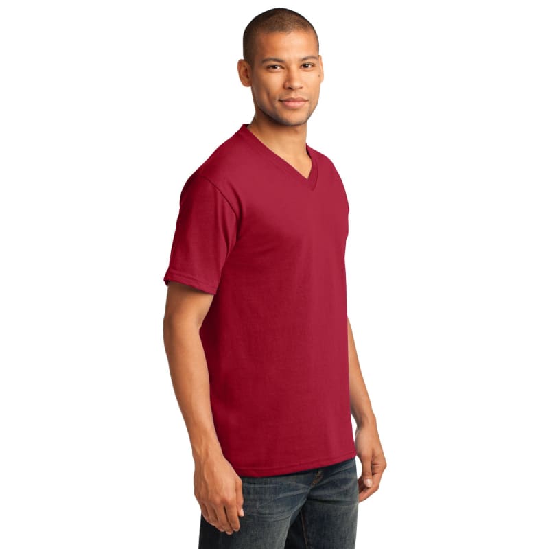 Port & Company Core Cotton V-Neck Tee. 31
