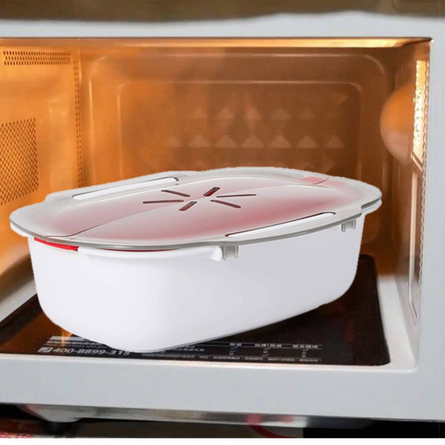 Polypropylene Kitchen microwave steamer 5