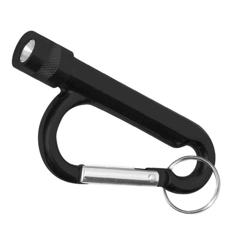 "Chiron Light" Metal Carabiner Flashlight with Split Ring Attachment 6