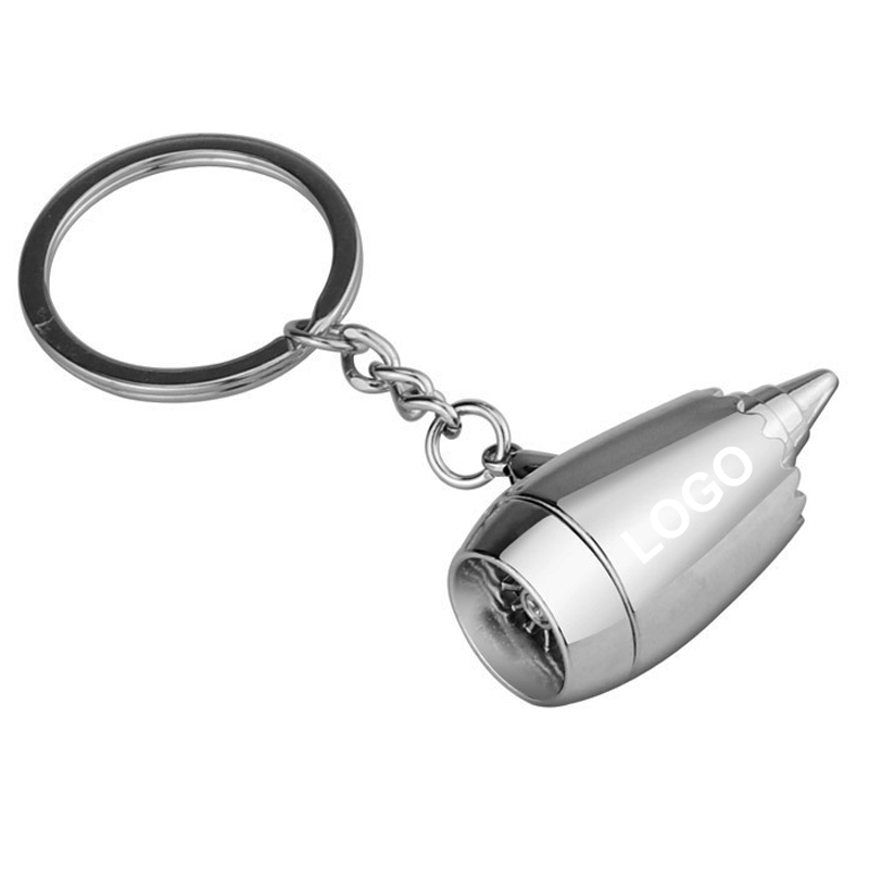 Creative Airplane Turbine Pendant Keyring 1