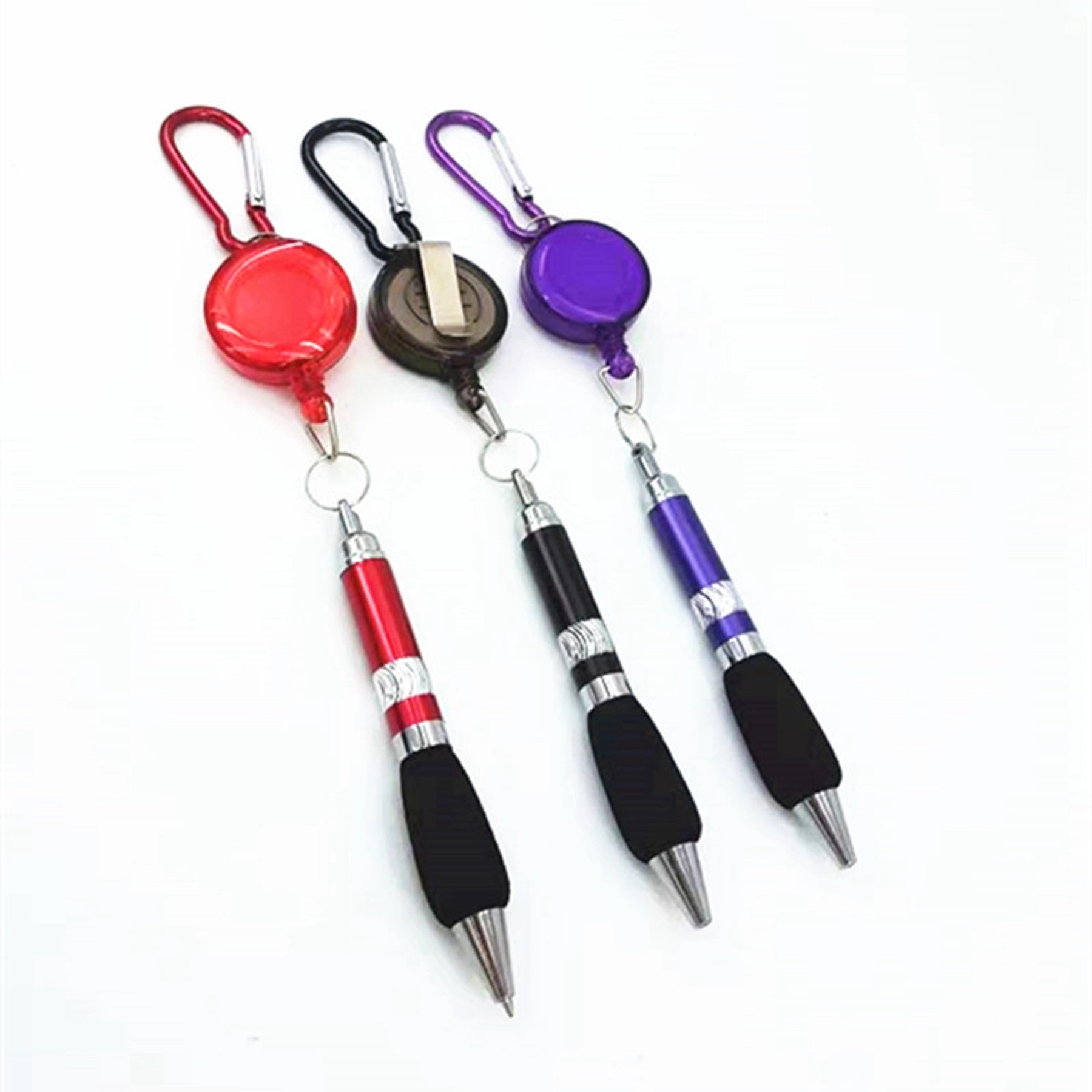 Badge Reel Retractable Pen with Carabiner 6