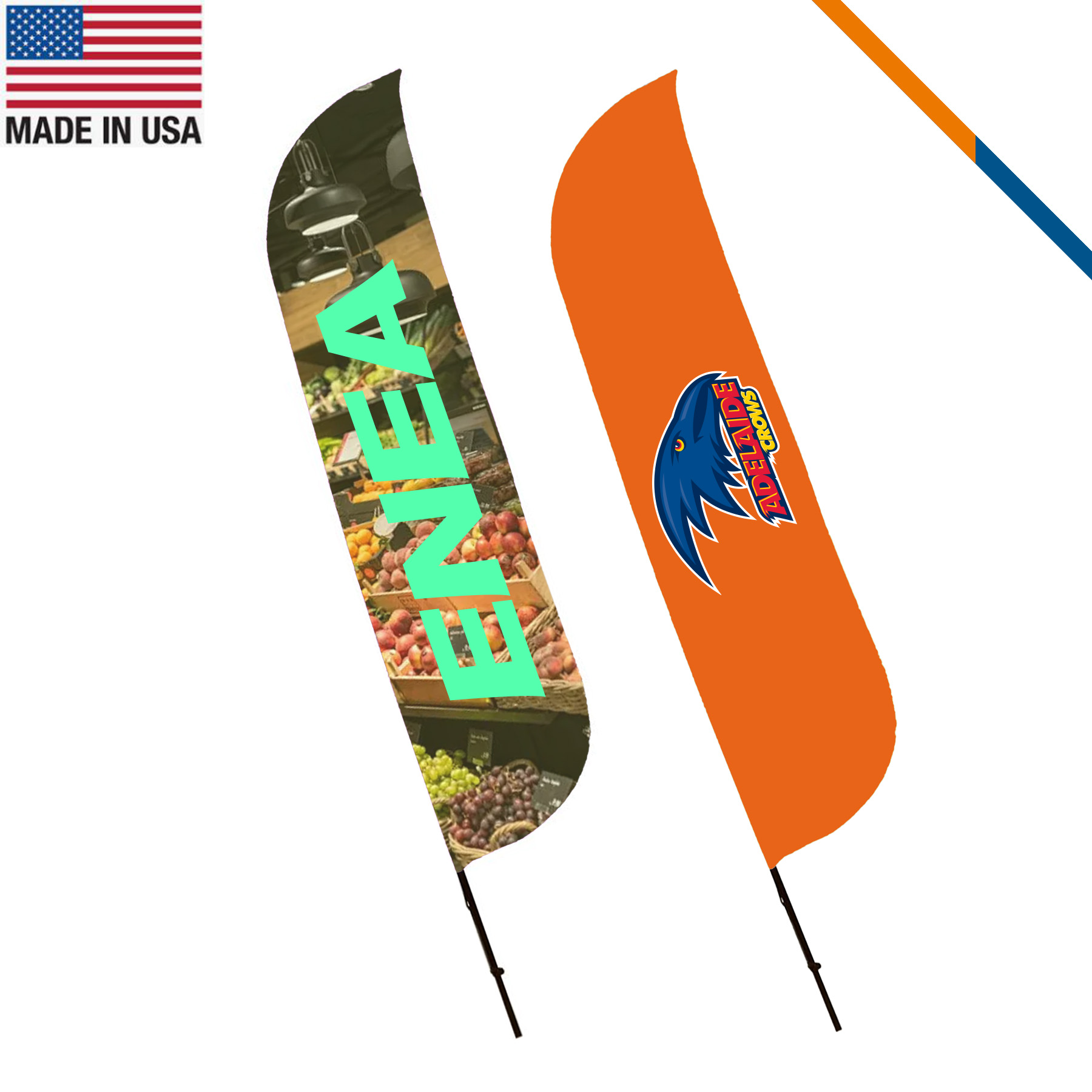 13' Leangle Double-Sided Feather Flag 1