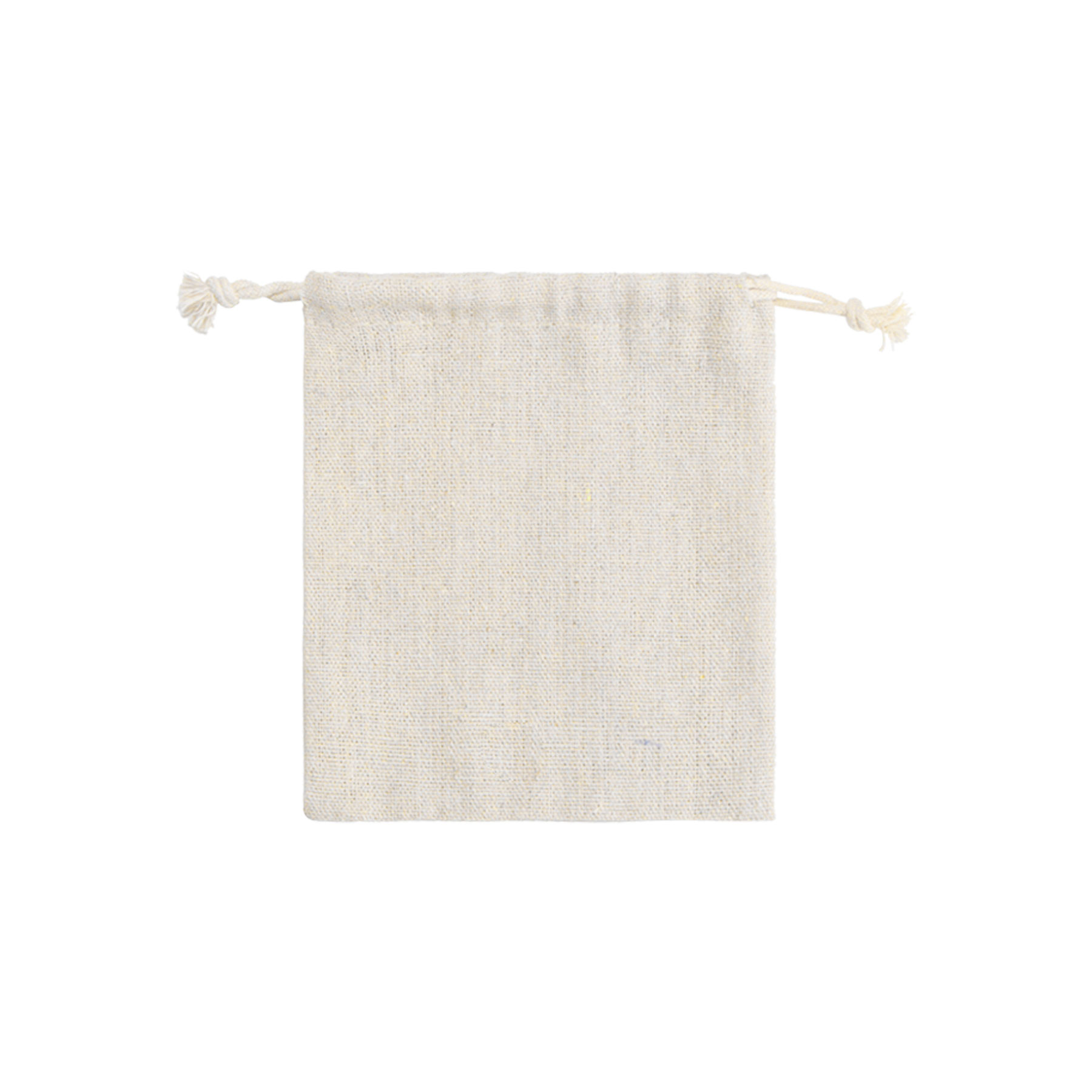 Small Cotton and Linen Drawstring Bag 3