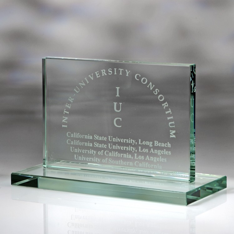 6" Award- Awards, Trophy,Horizontal Plaque w/Base 1/2"d_D373GA 5