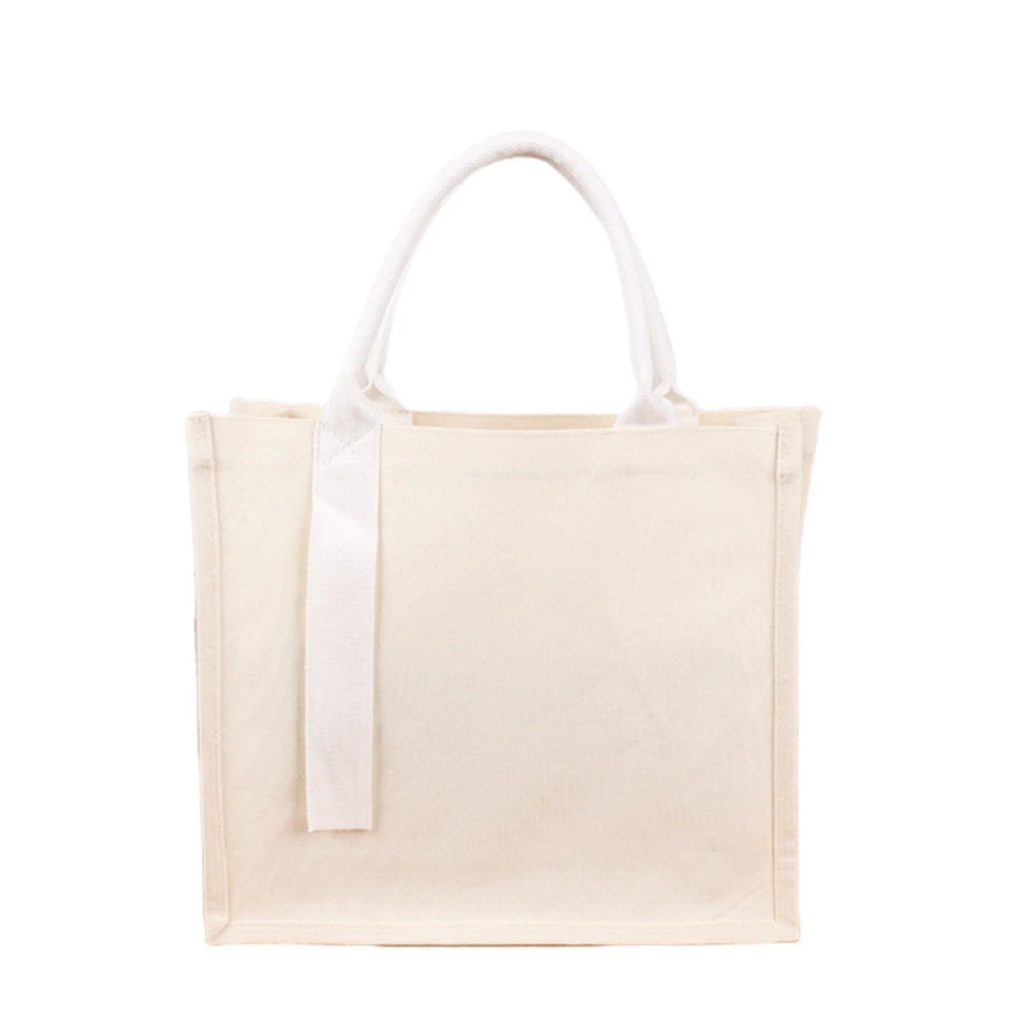 Thickened Canvas Tote Bag with Handle 2