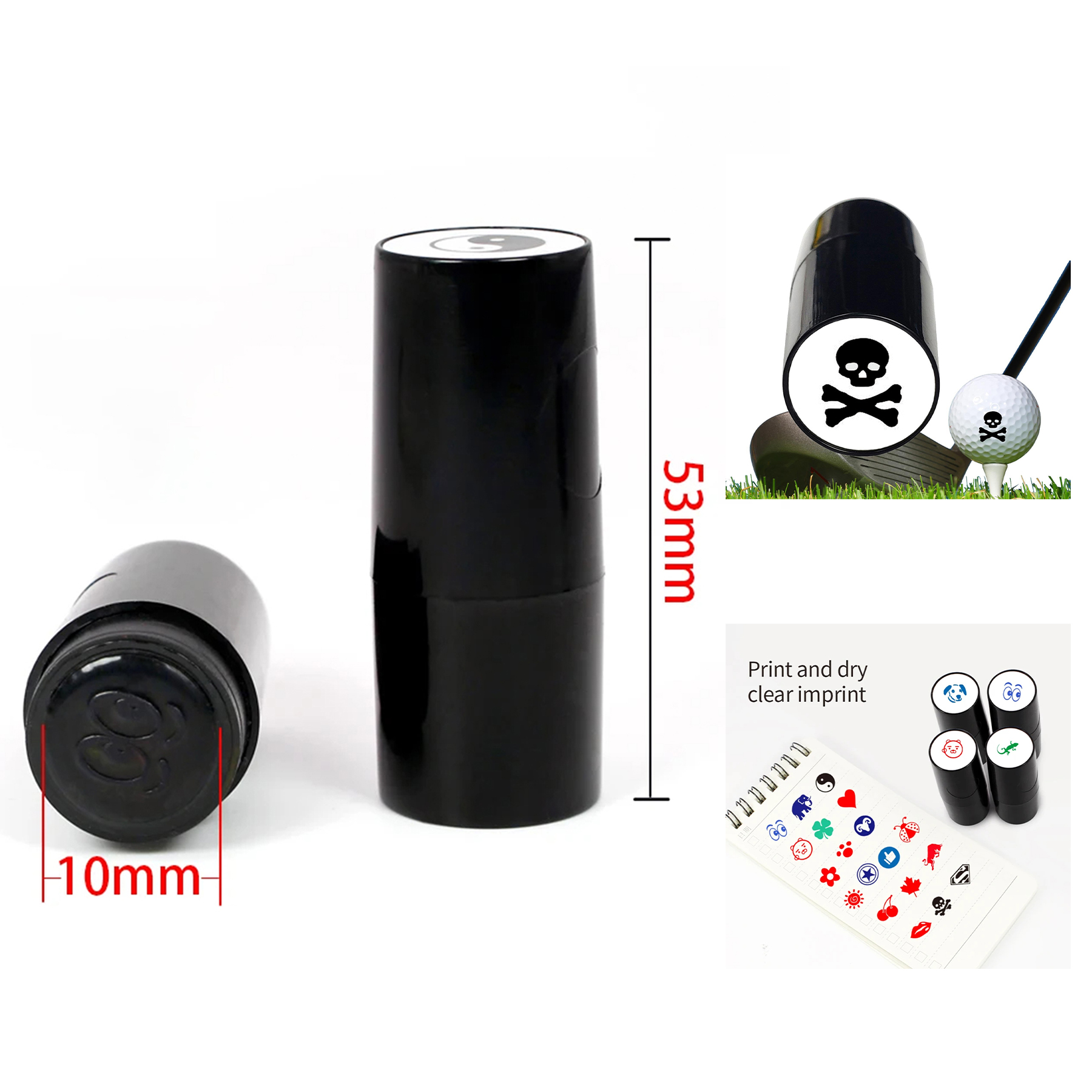 Golf Ball Stamper Stamp Marker Impression Seal