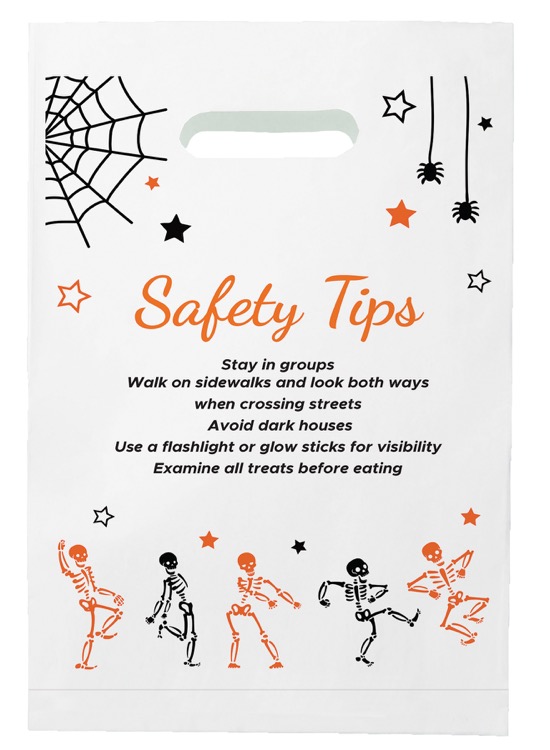 Halloween Scatter Design 2 Merchant Paper Bags (9" x 13" x 2.5") 3