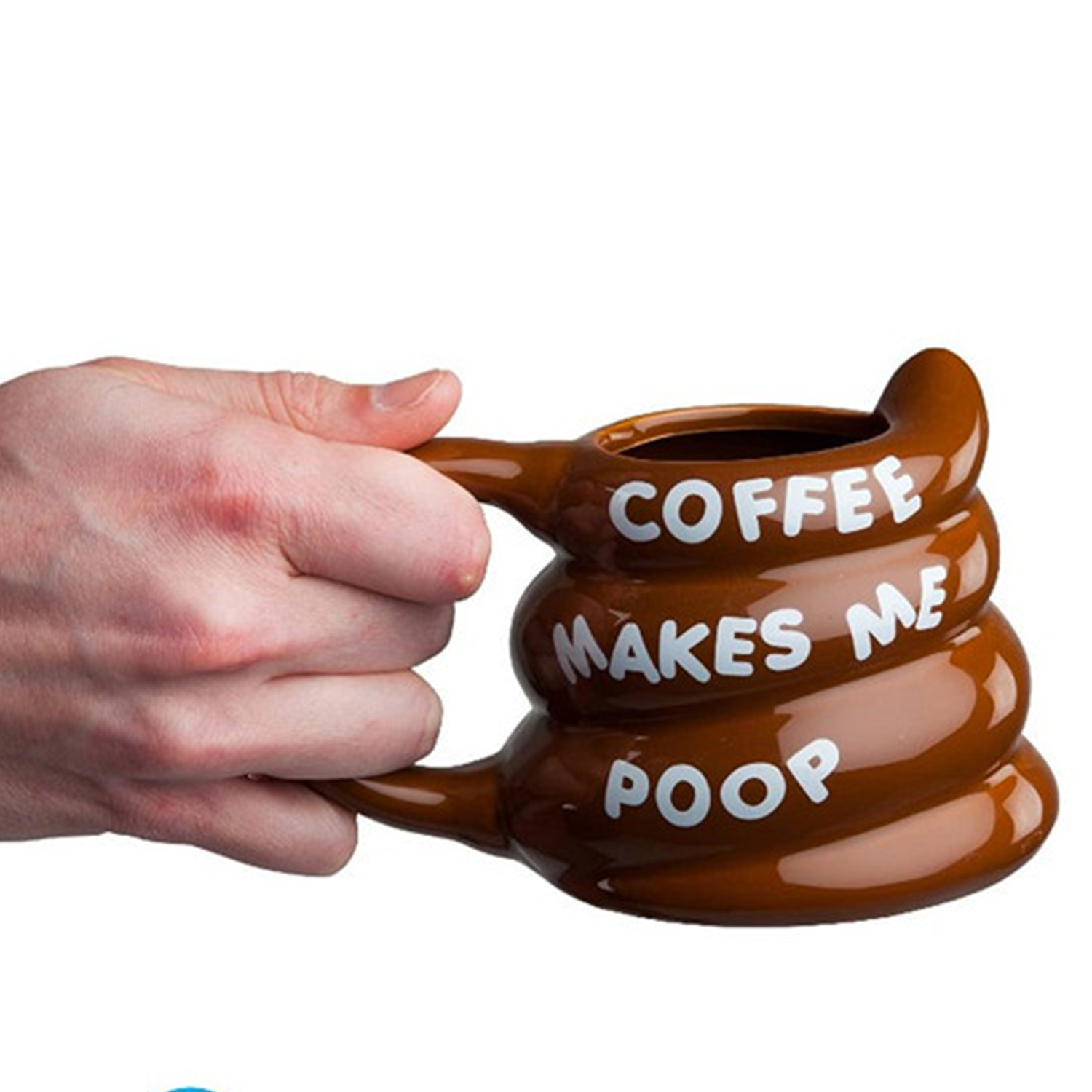 14oz Poop Shape Funny Ceramic Mug w/ Handle 10