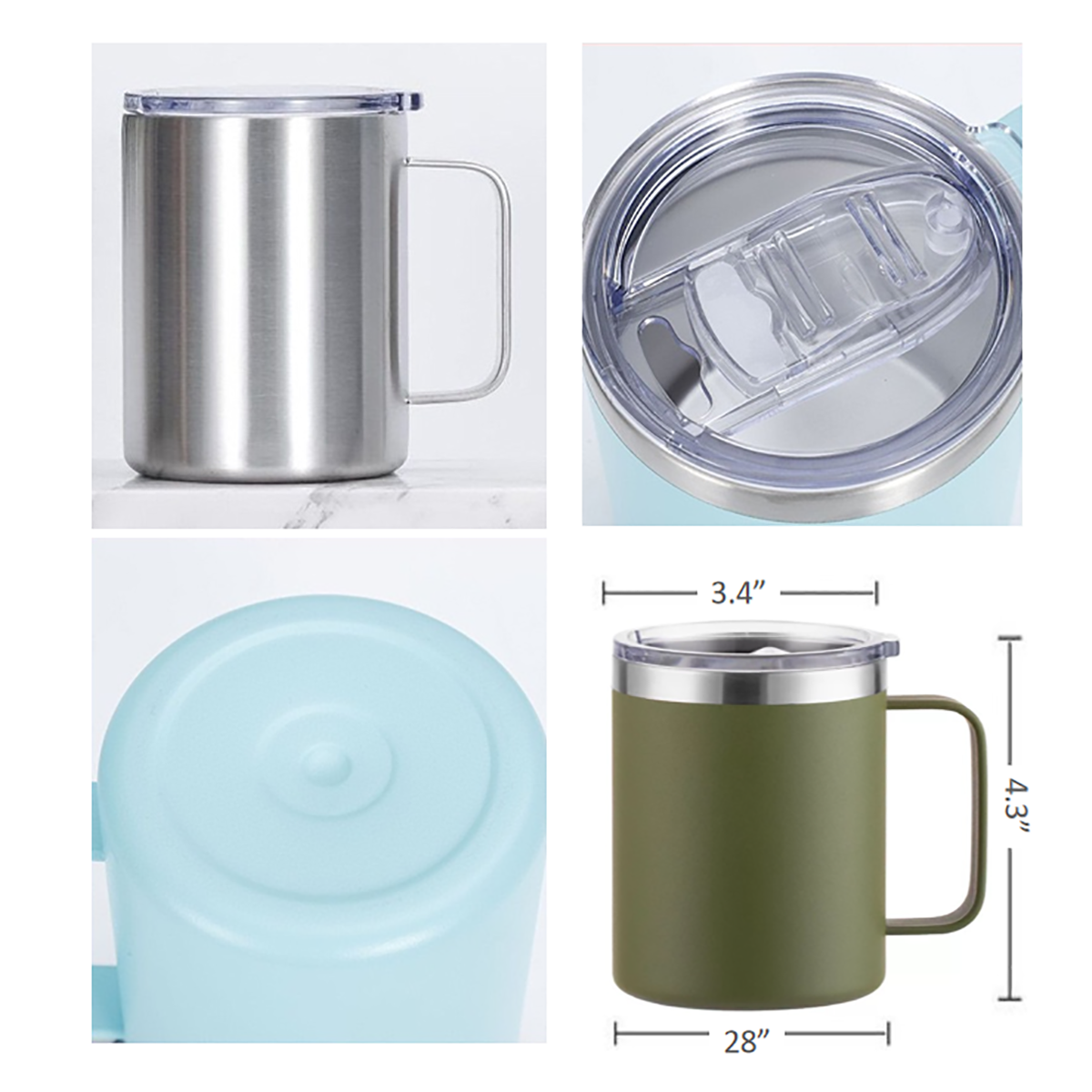 12oz Stainless Steel Insulated Coffee Mug 3
