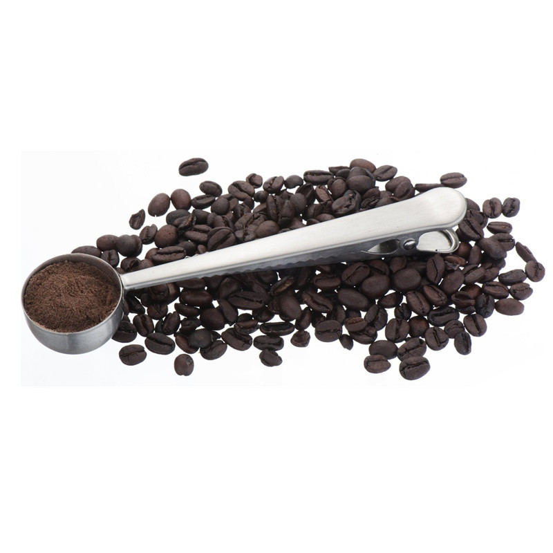 Stainless Steel Bag Clip With Spoon 4